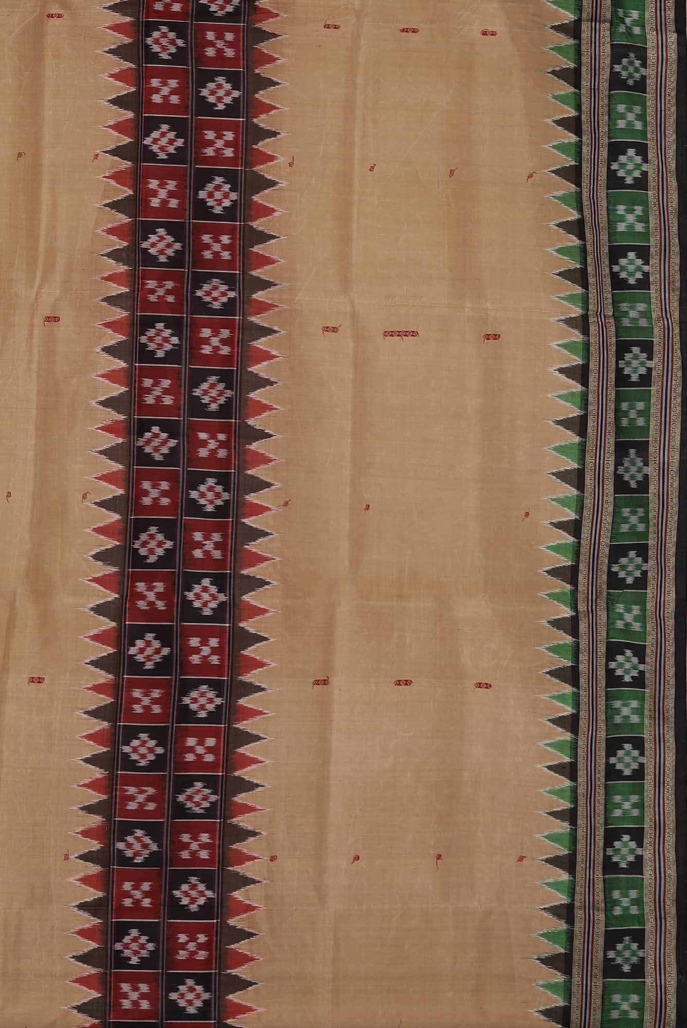 Beige Orissa Silk Saree