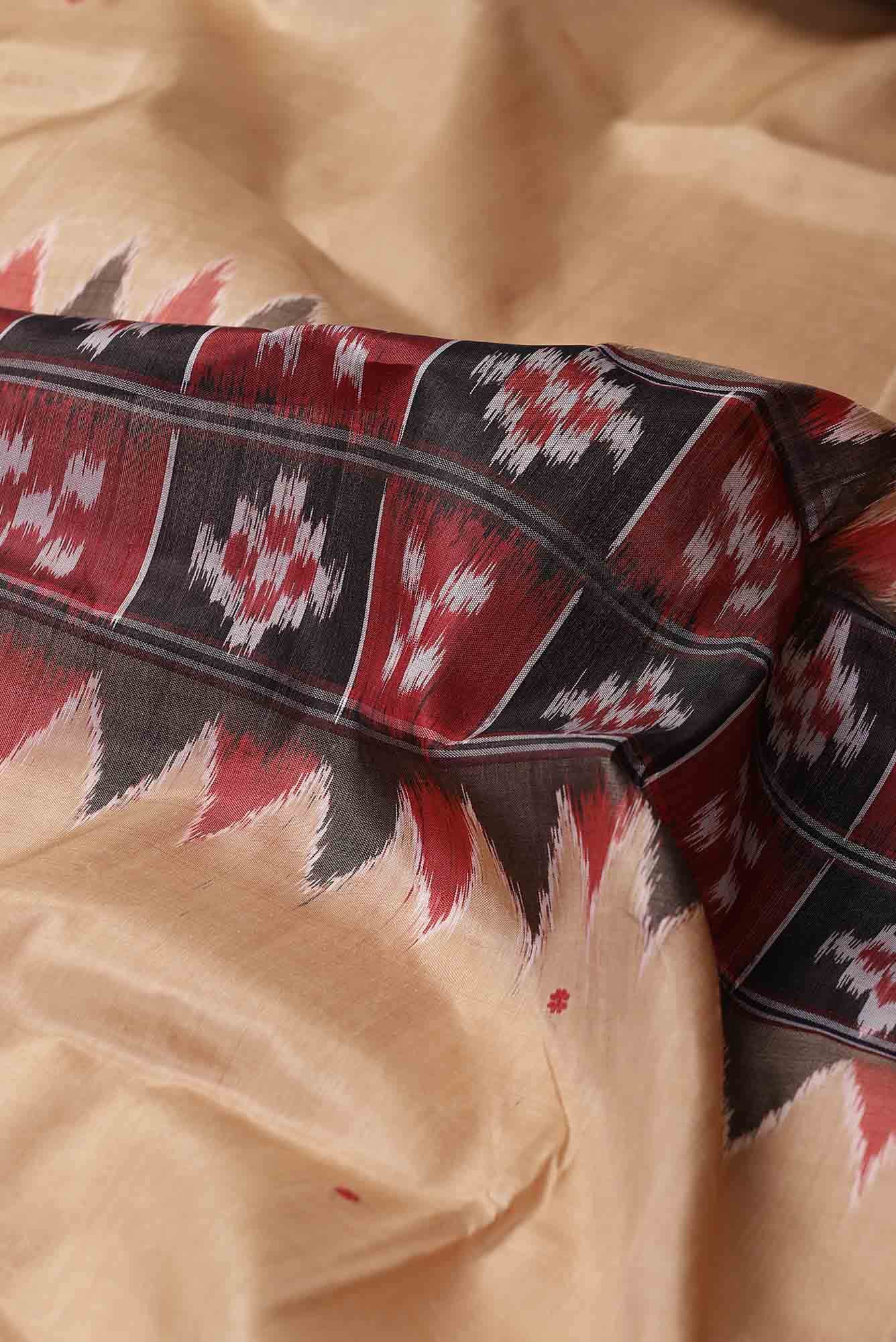Beige Orissa Silk Saree