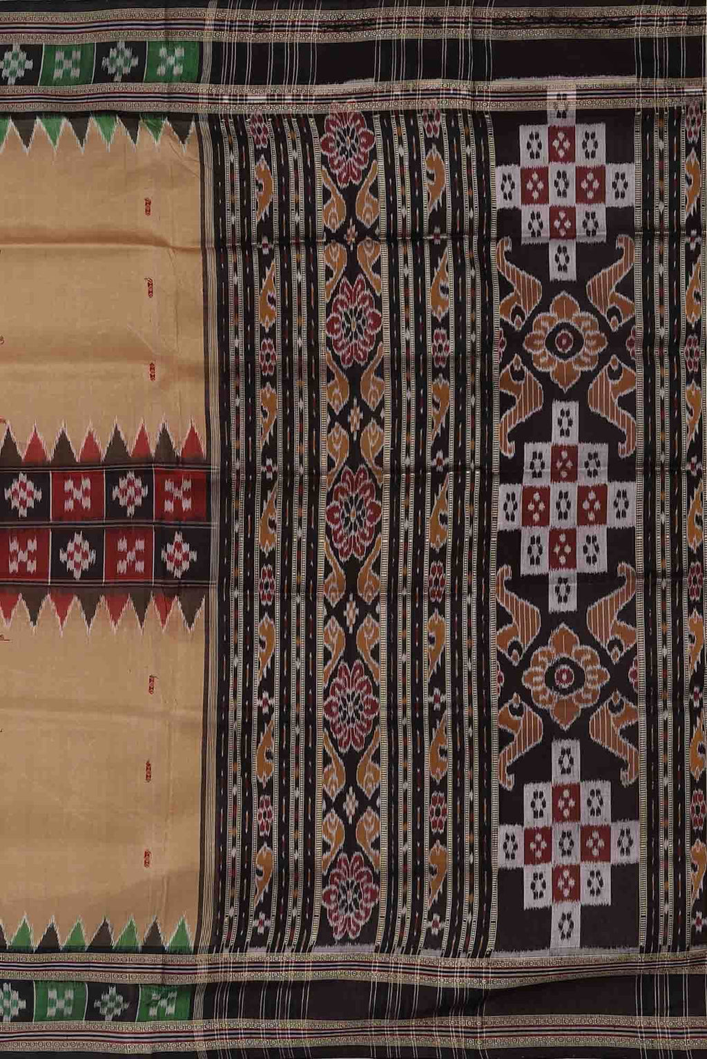 Beige Orissa Silk Saree