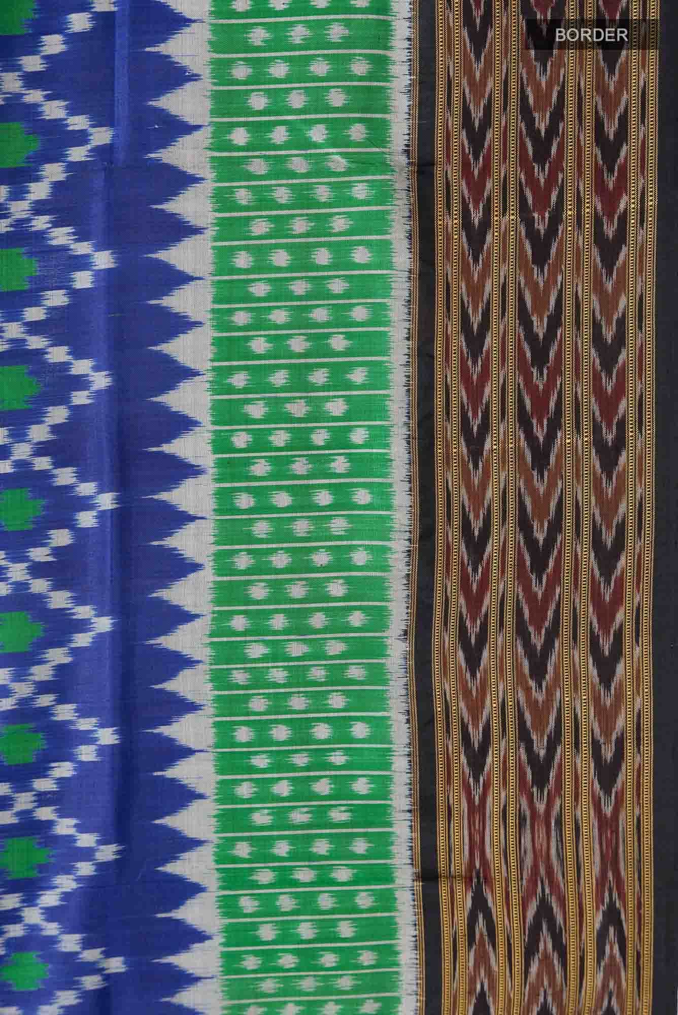 Blue Orissa Silk Saree