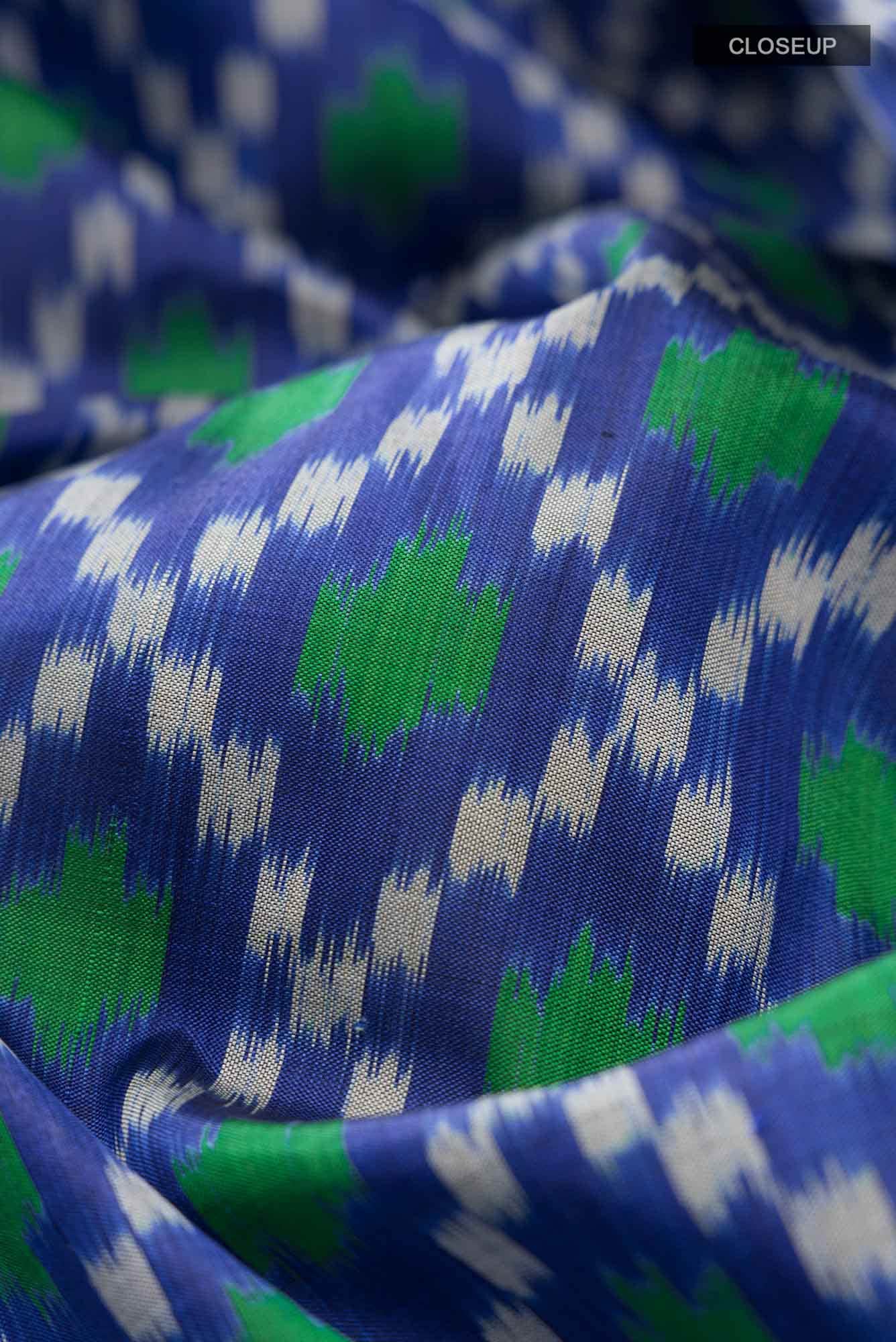 Blue Orissa Silk Saree