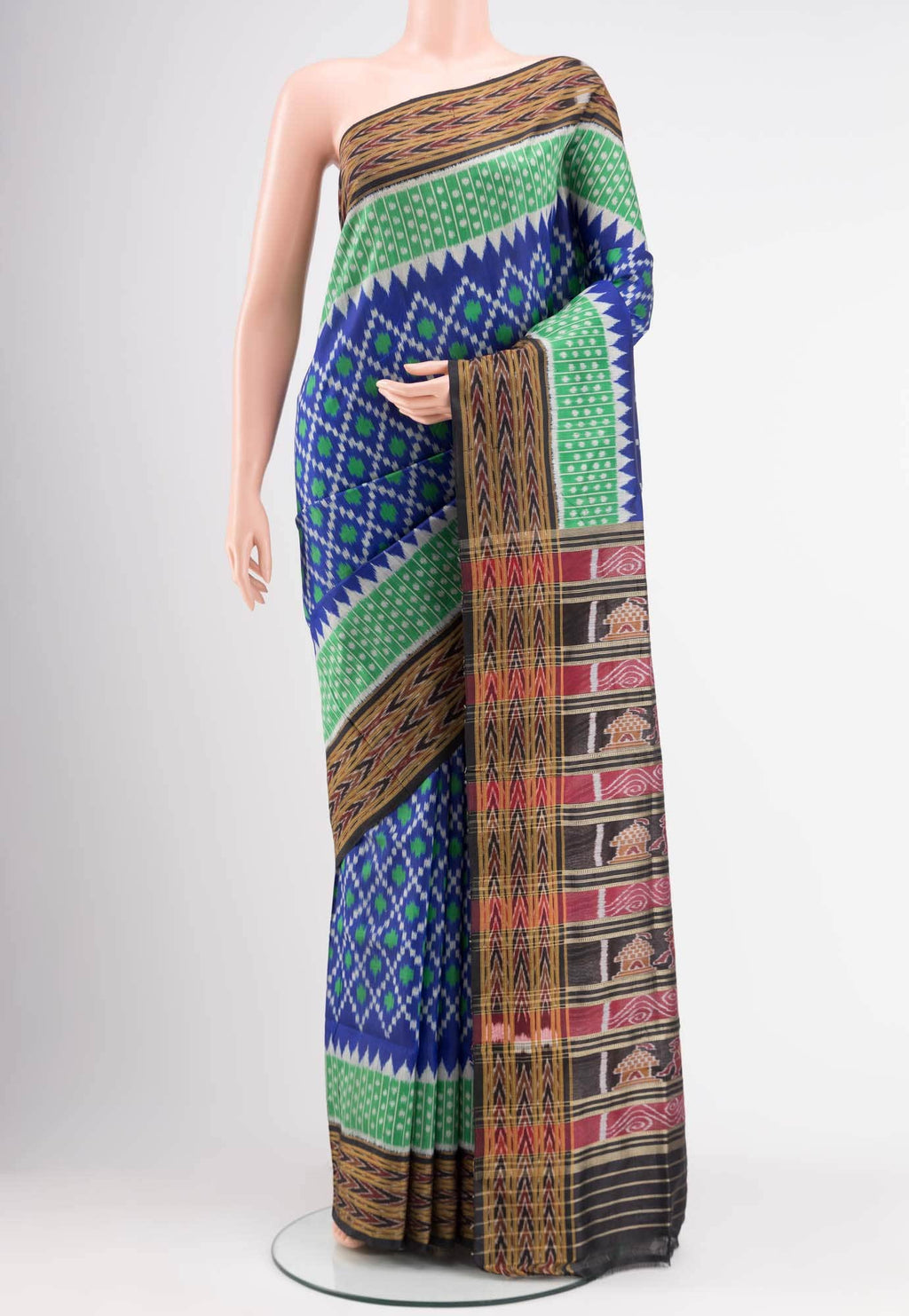 Blue Orissa Silk Saree