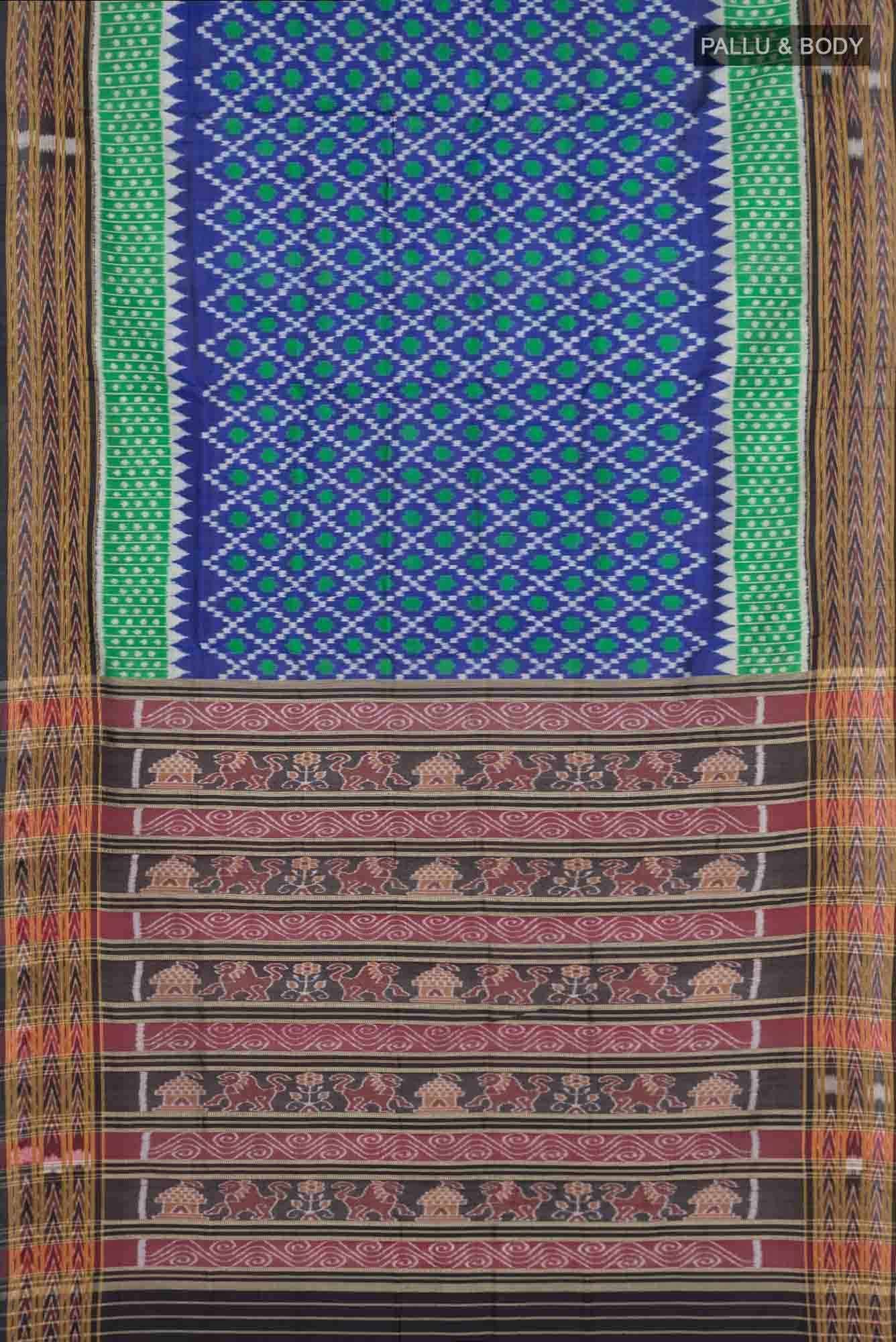 Blue Orissa Silk Saree