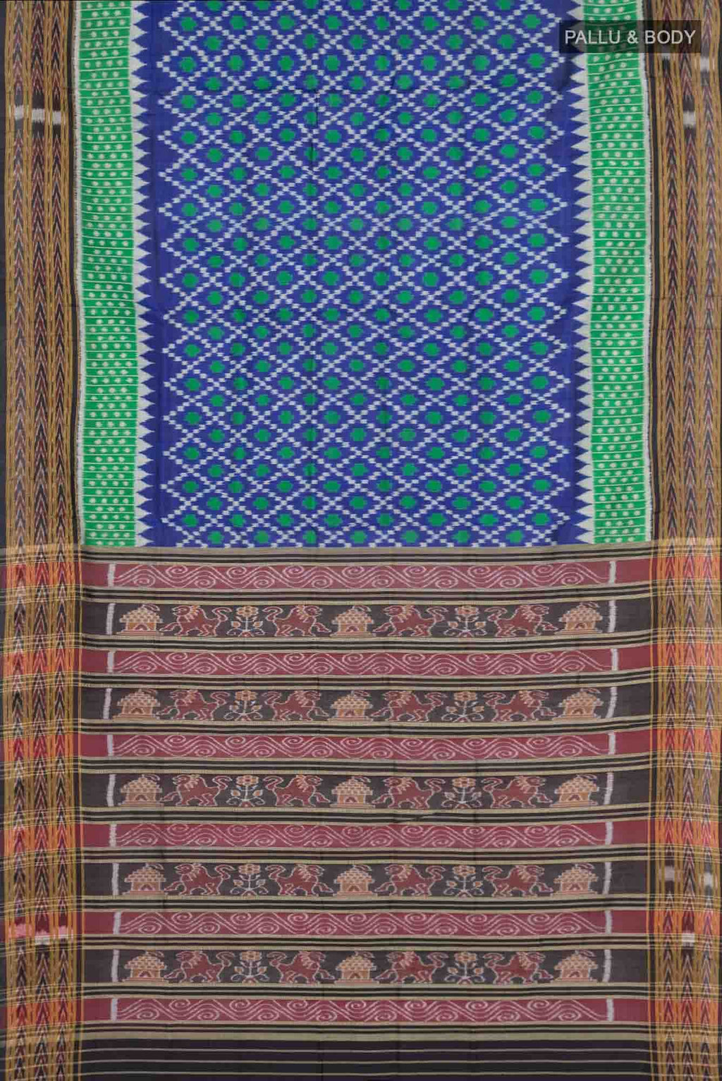 Blue Orissa Silk Saree