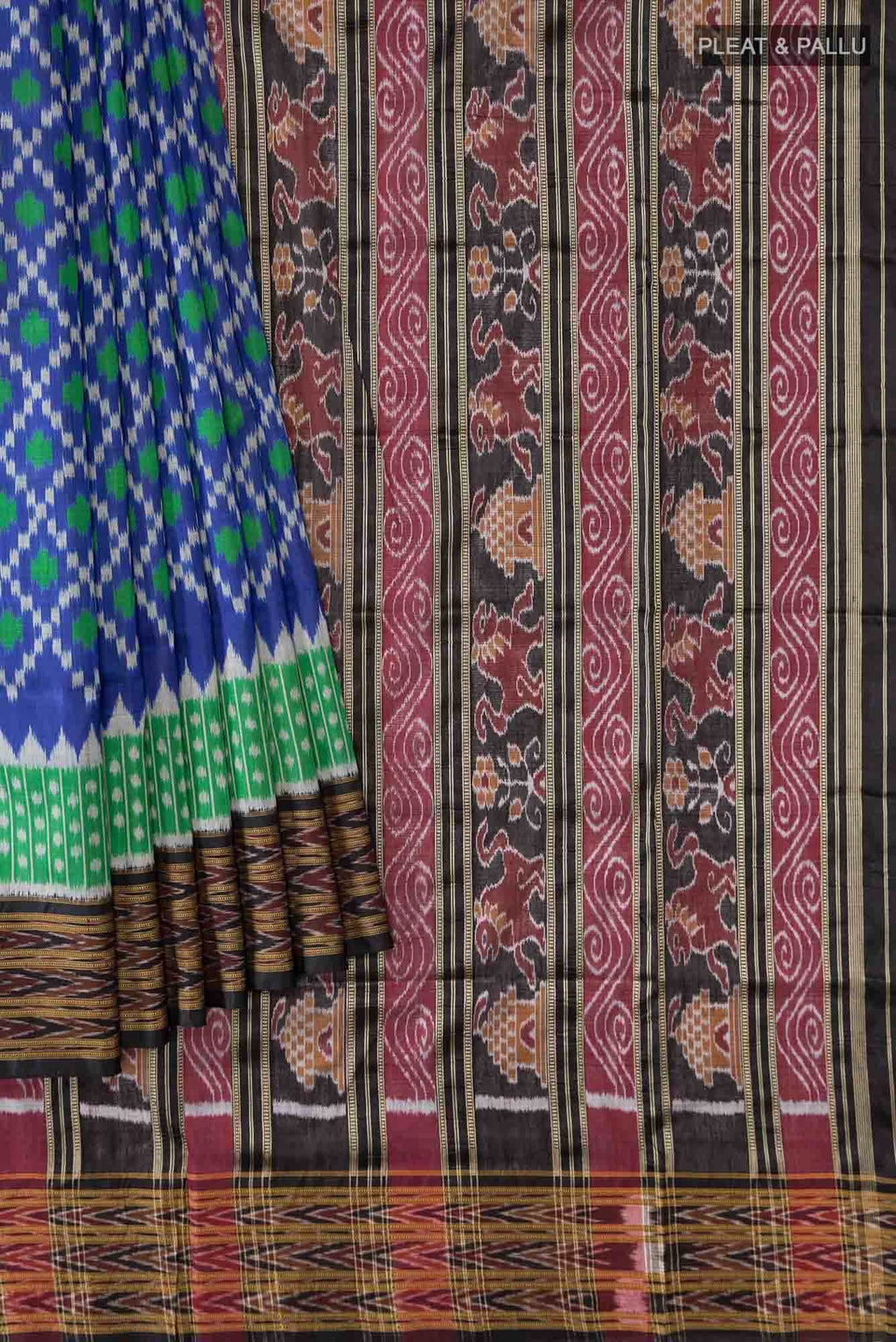 Blue Orissa Silk Saree