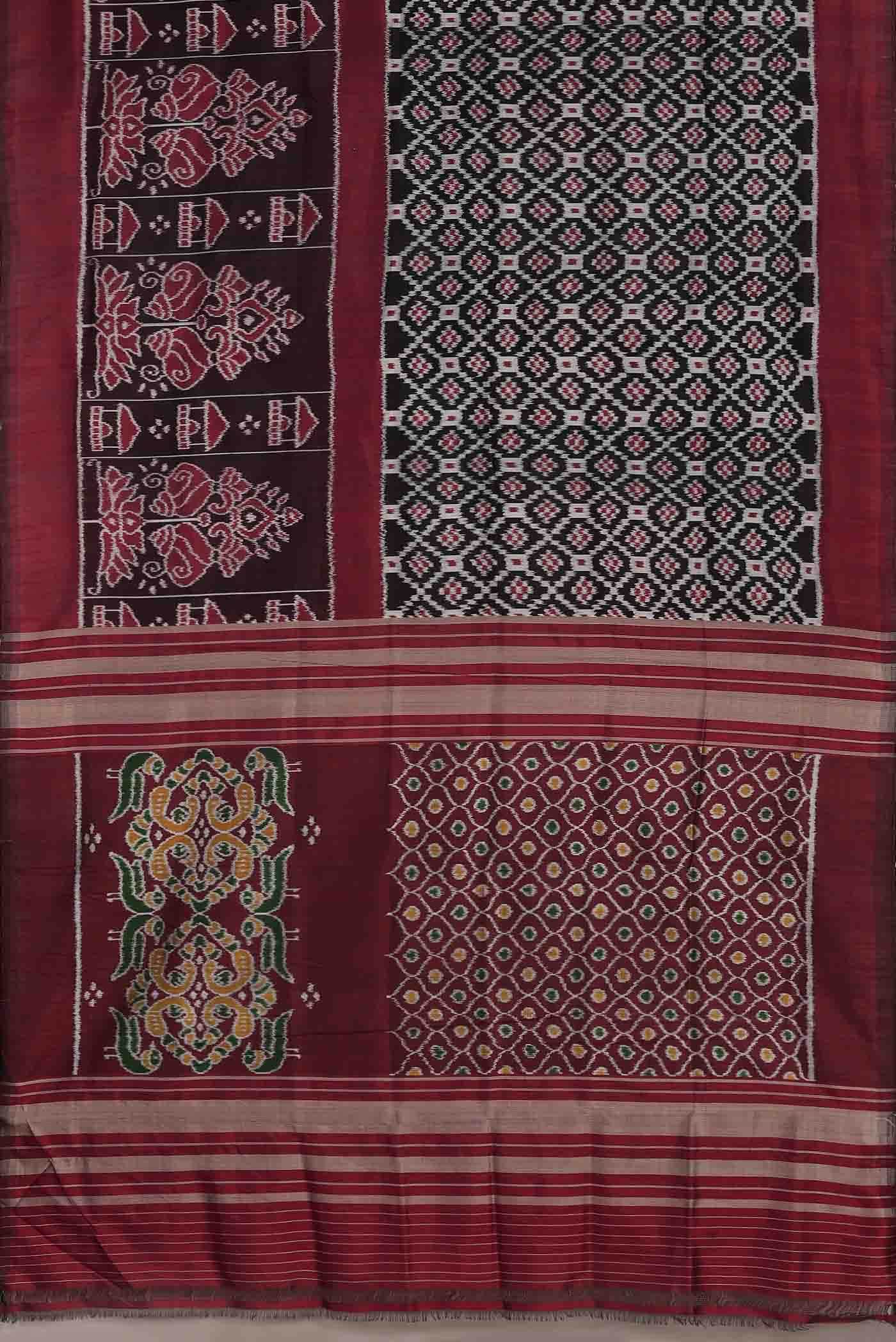 Black Orissa Silk Saree