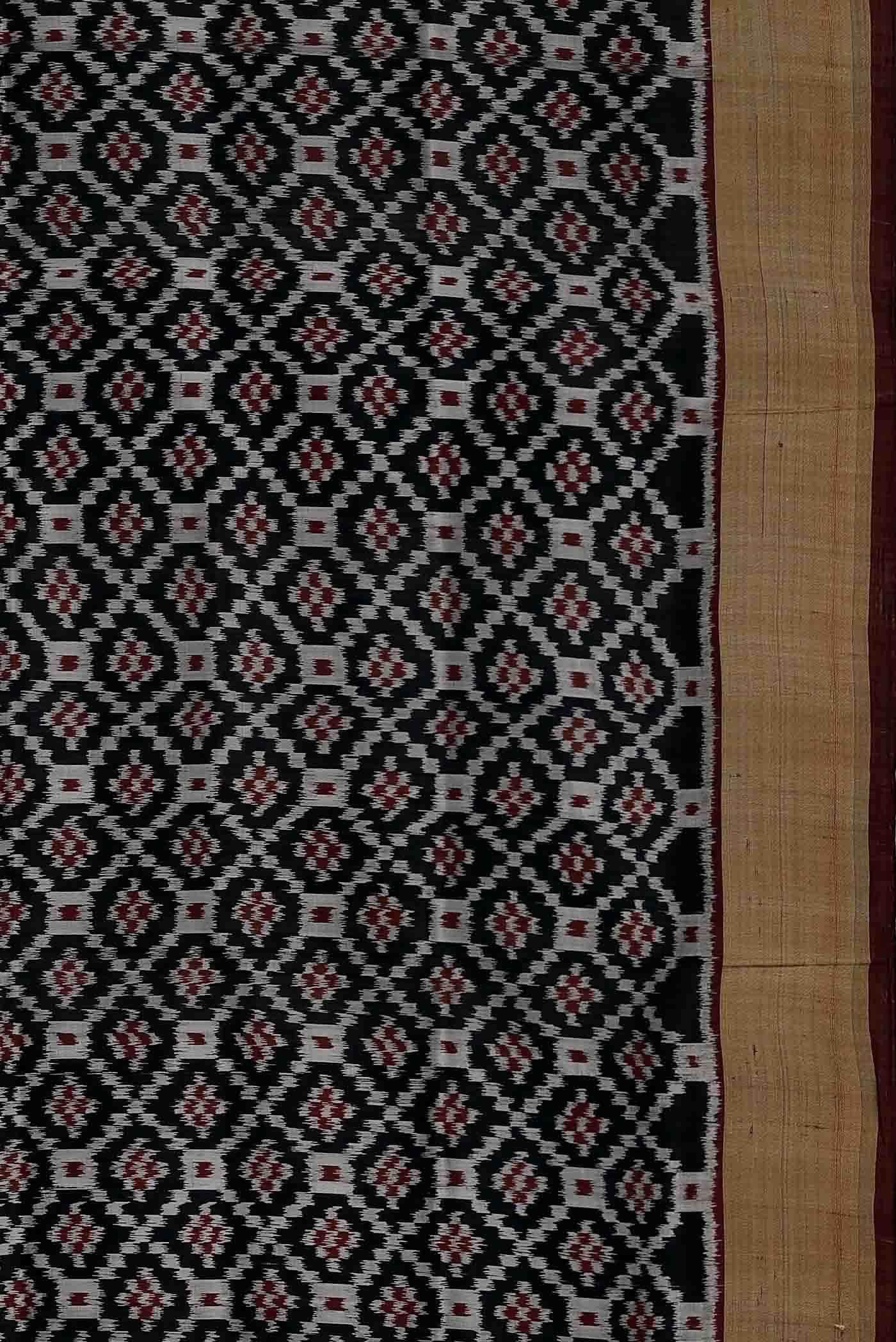 Black Orissa Silk Saree