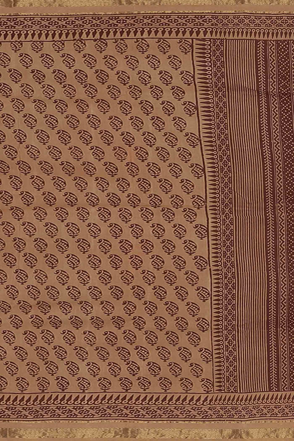 Sandal Tussar Silk Saree