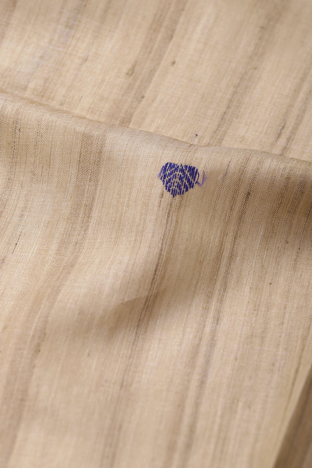 Beige Bhagalpuri Tussar Silk Saree