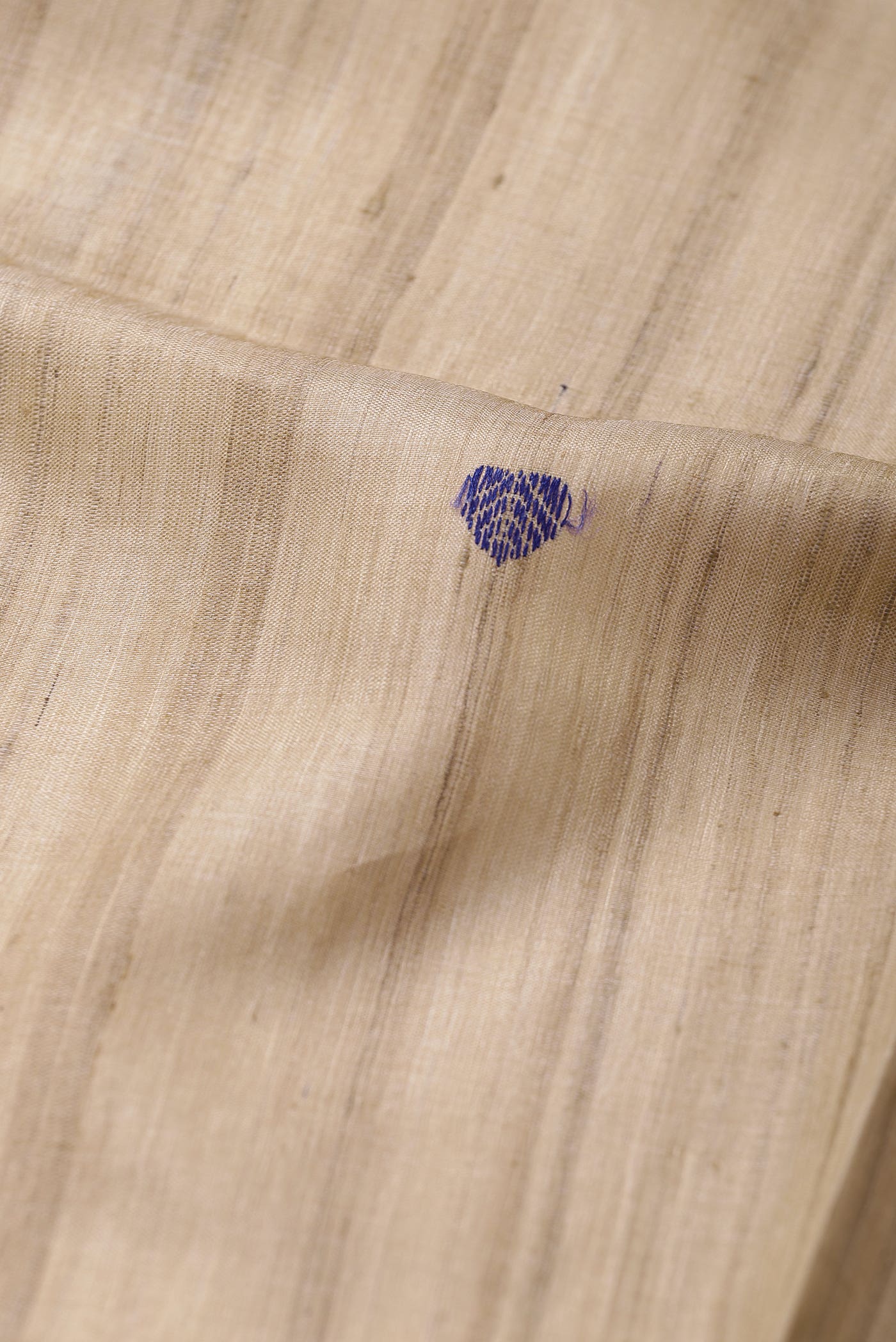 Beige Bhagalpuri Tussar Silk Saree