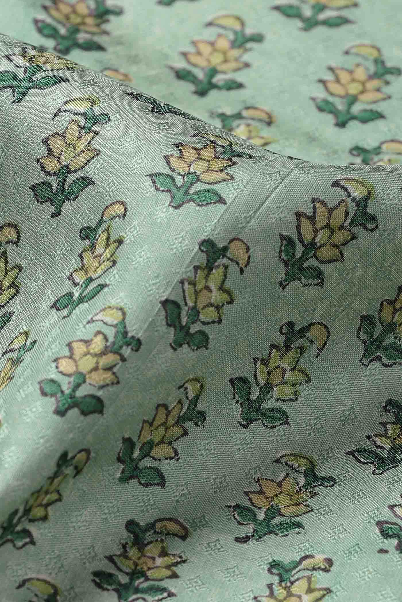 Green Crepe Saree