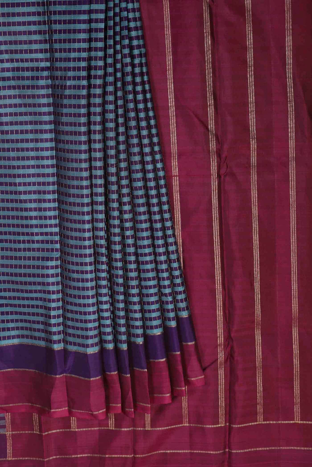 Blue Kanchipuram Silk Saree
