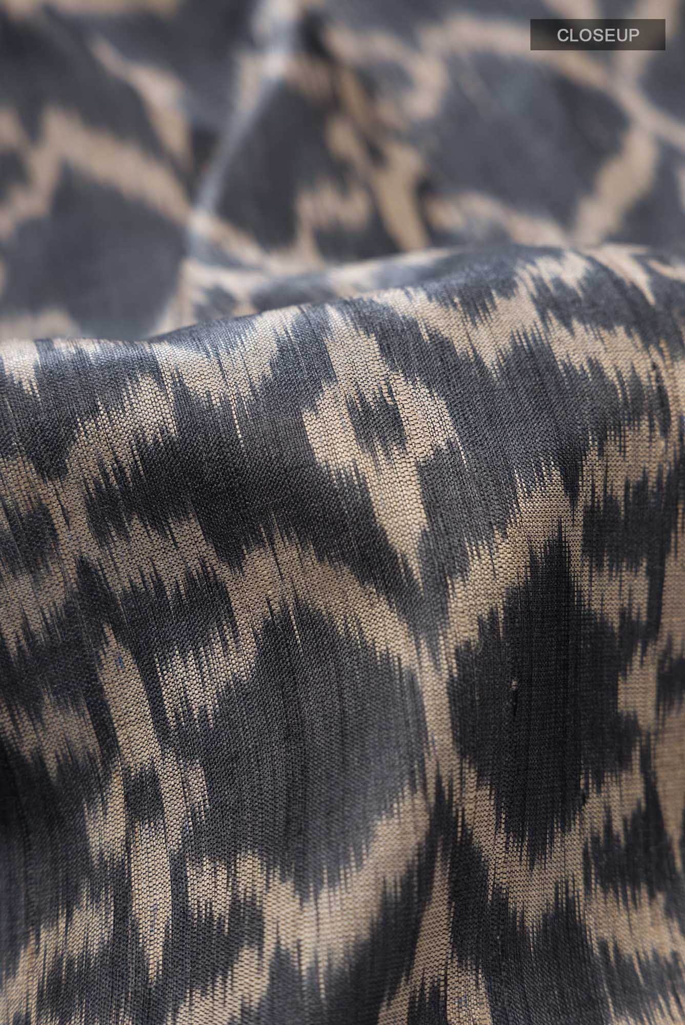 Davys Grey Tussar Silk Saree