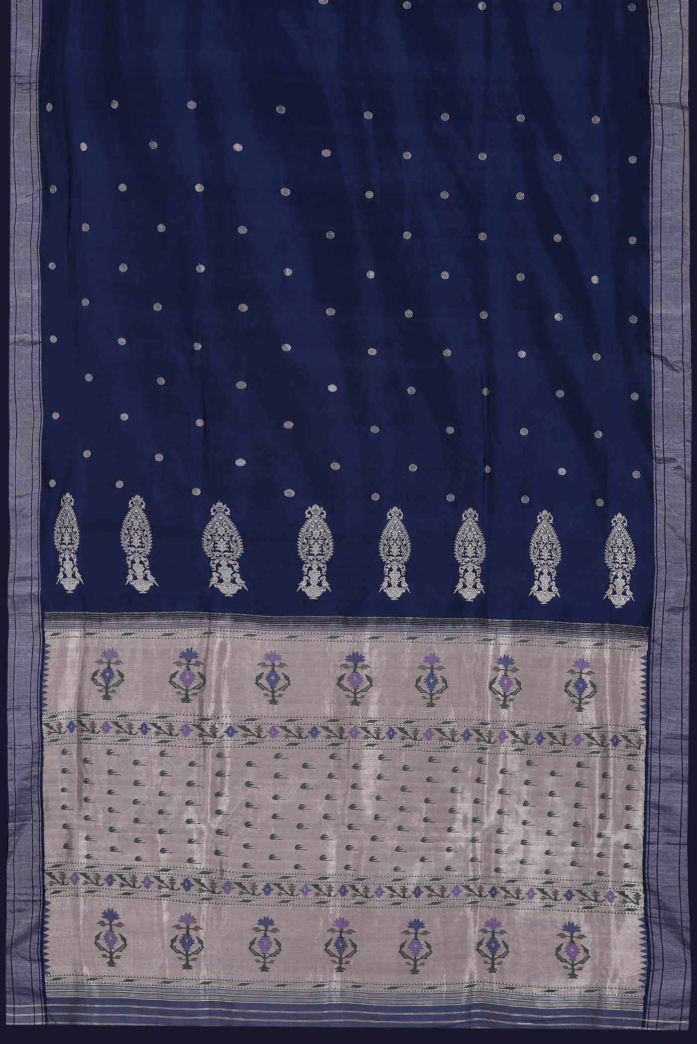 Blue Paithani Silk Saree