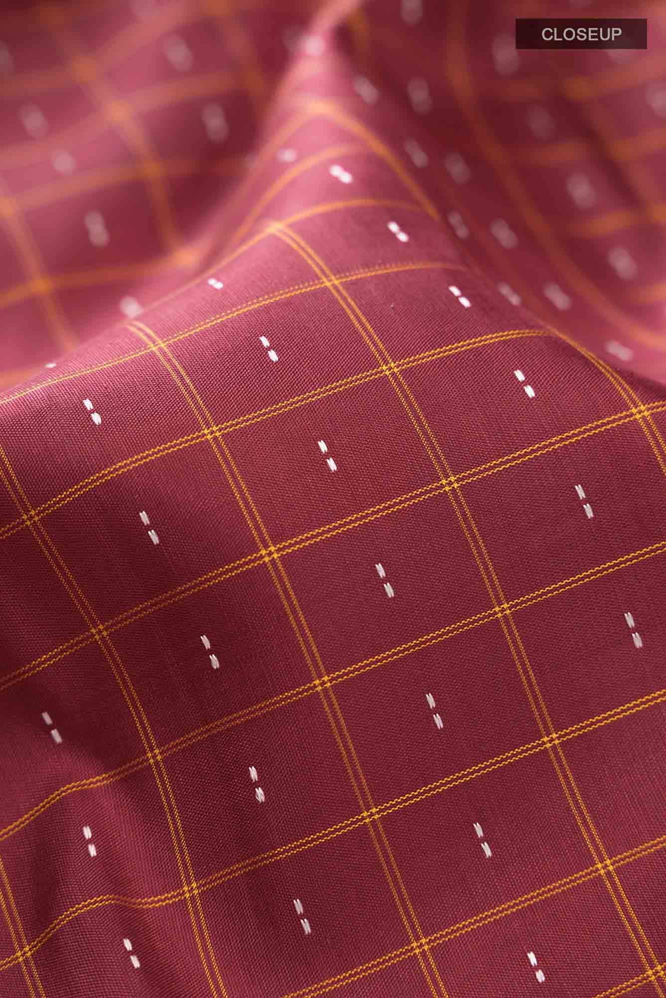 Maroon Kanchipuram Silk Saree