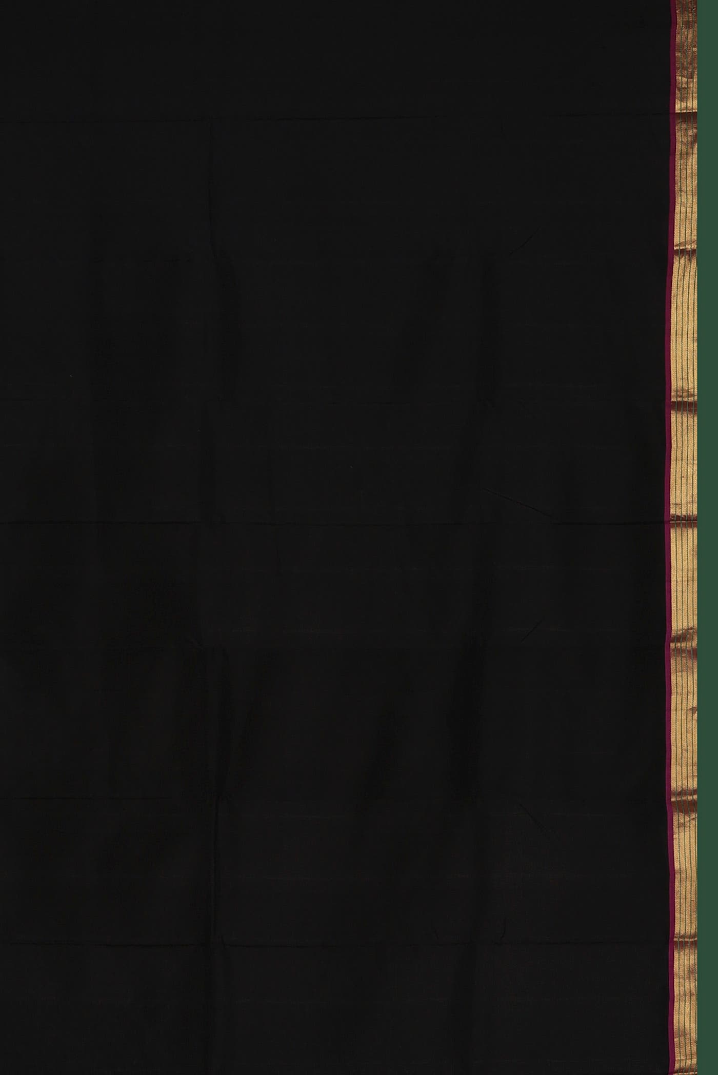 Black Kanchipuram Silk Saree