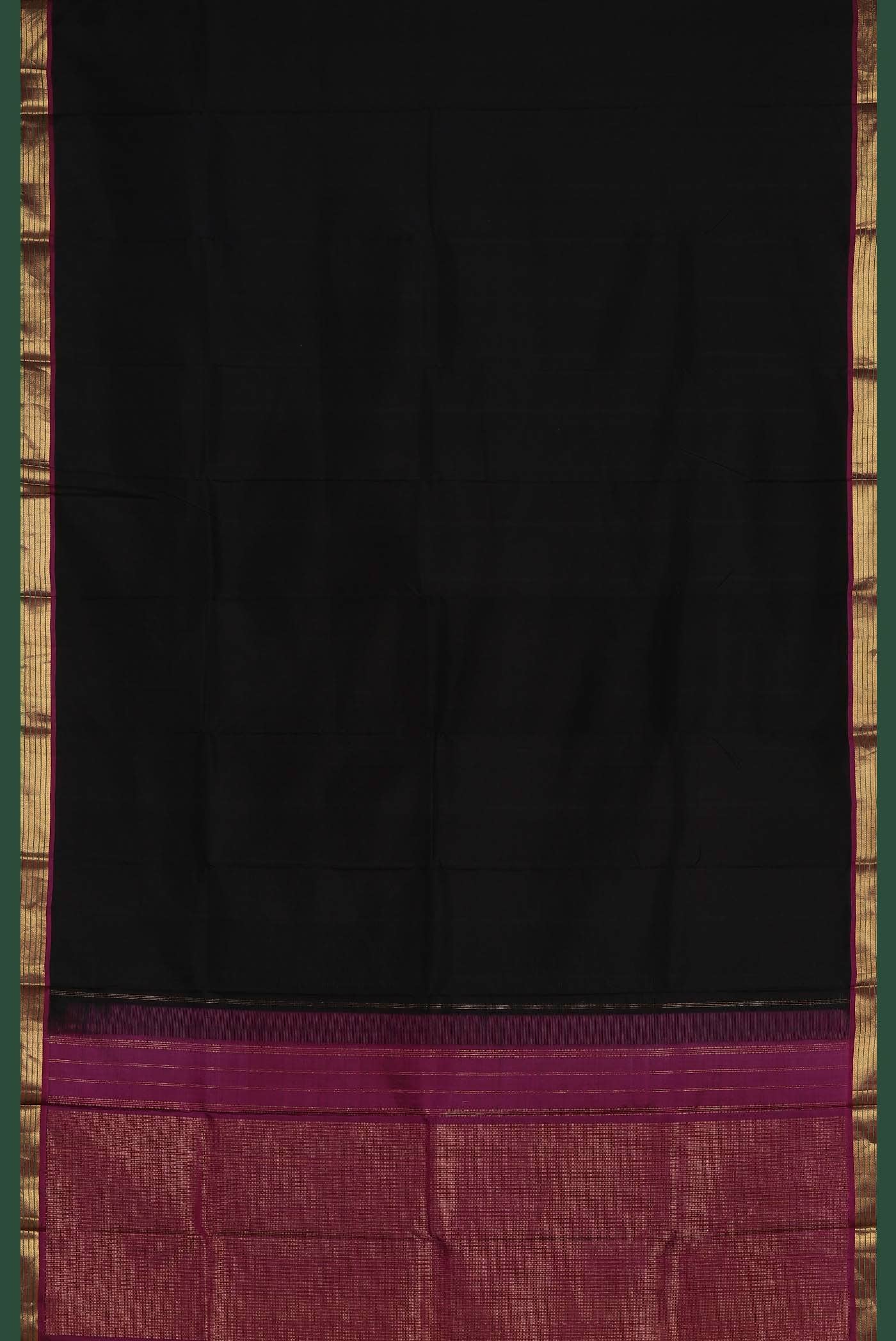 Black Kanchipuram Silk Saree