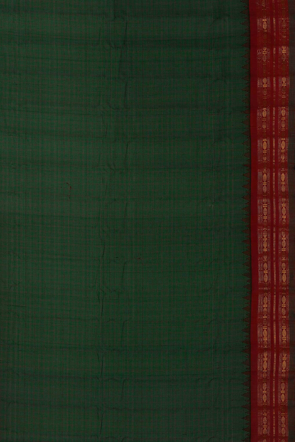 Green Gadwal Silk Cotton Saree