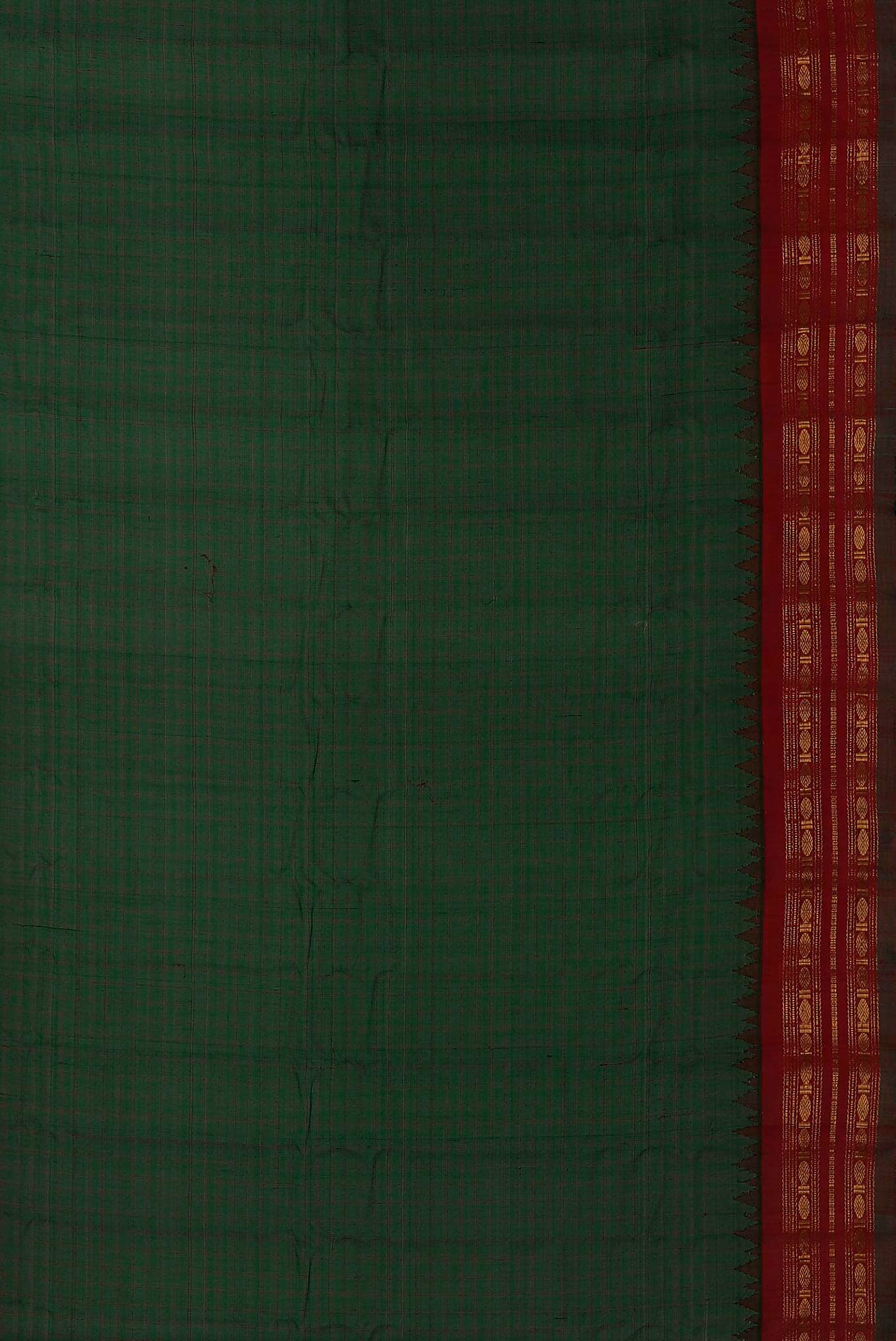 Green Gadwal Silk Cotton Saree