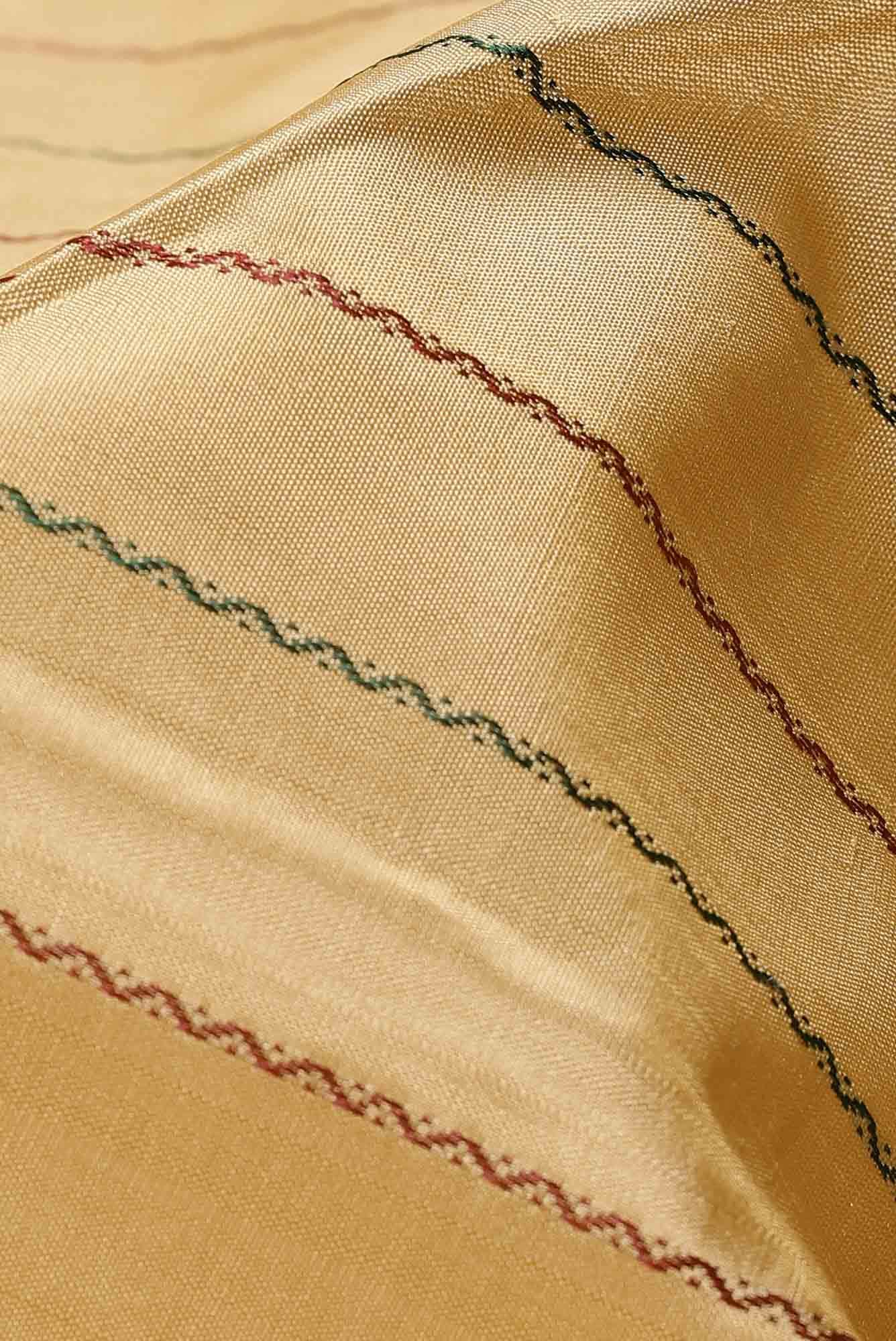 Beige Kanchipuram Silk Saree