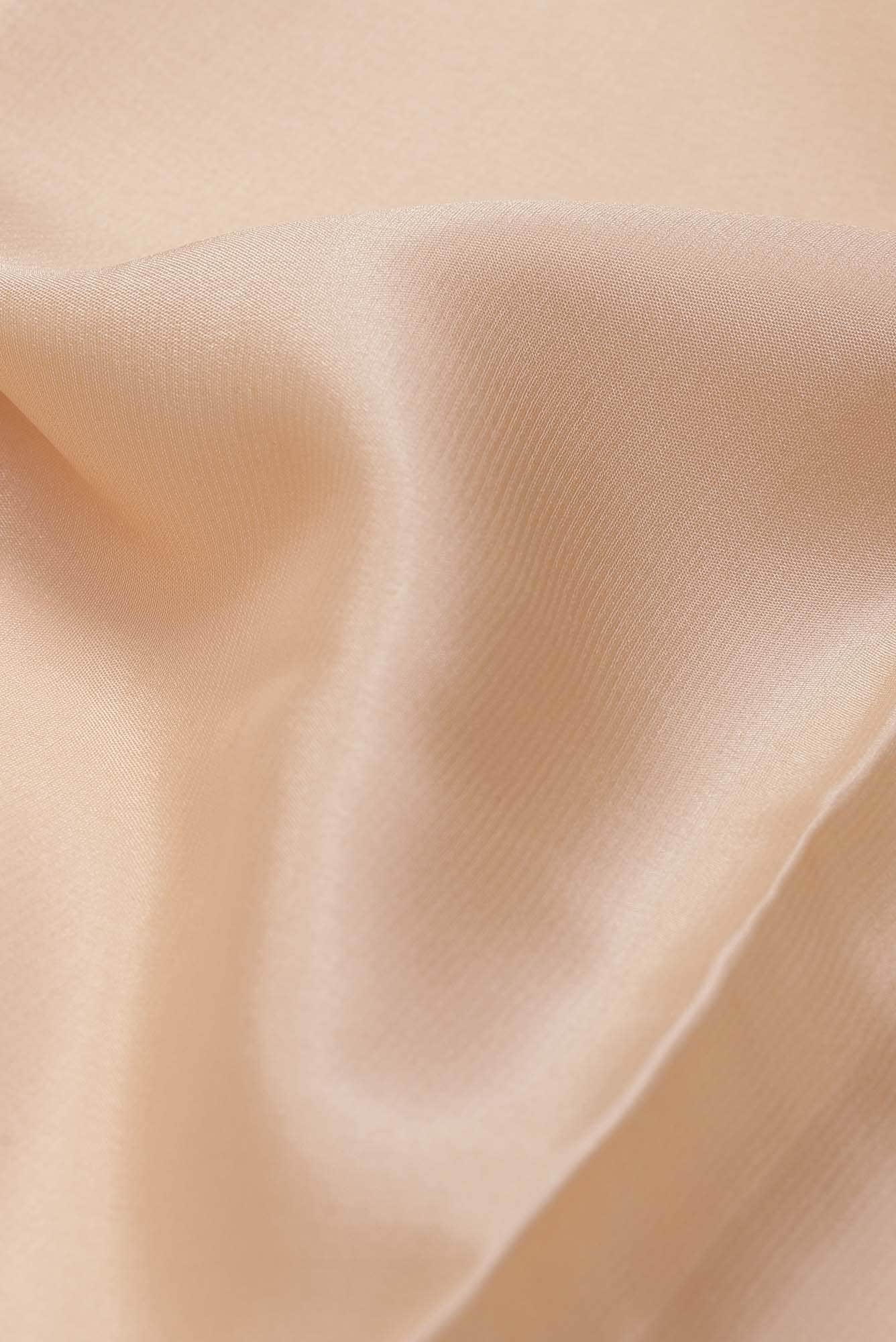 Beige Mysore Crepe Saree