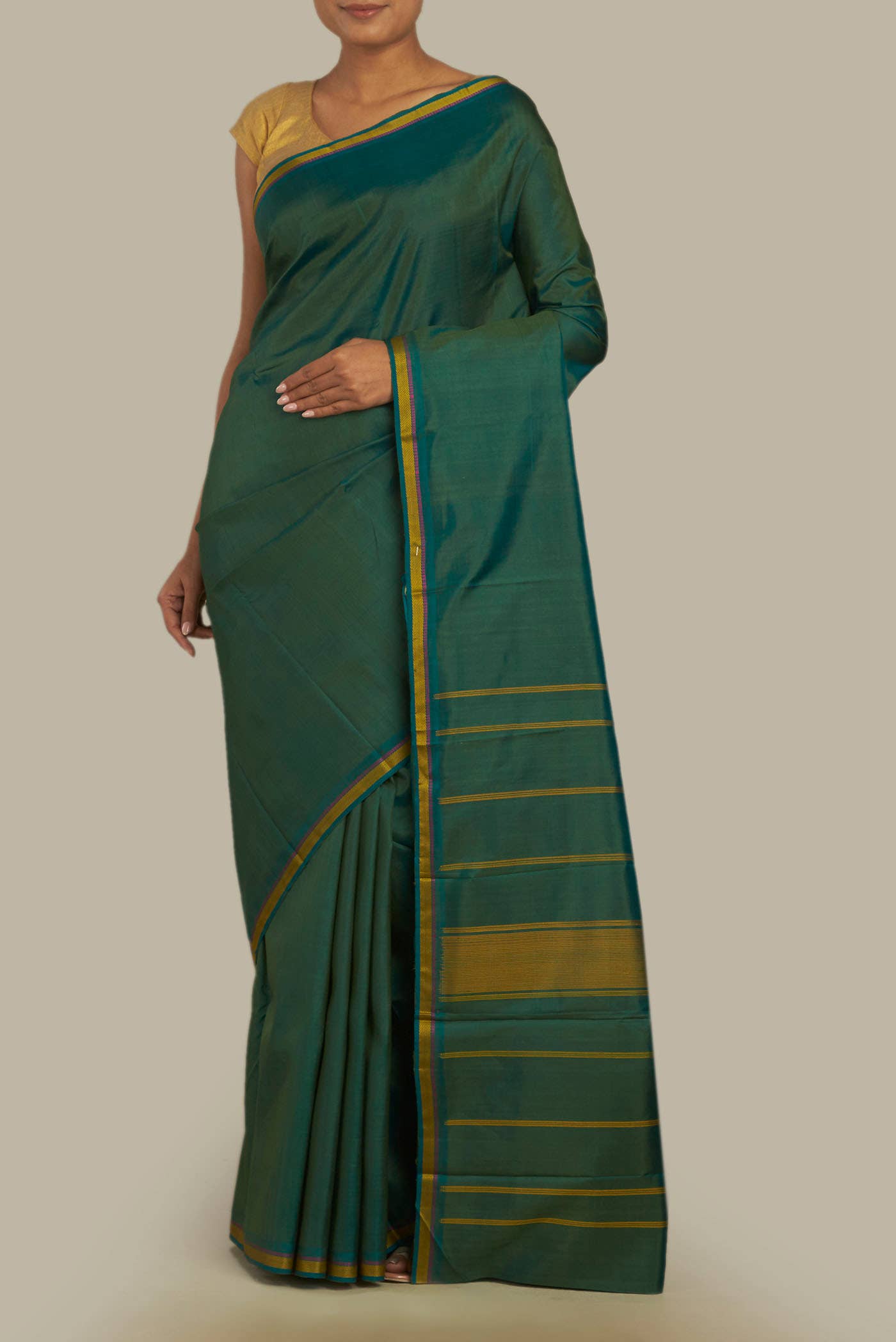 Green Kanchipuram Silk Saree