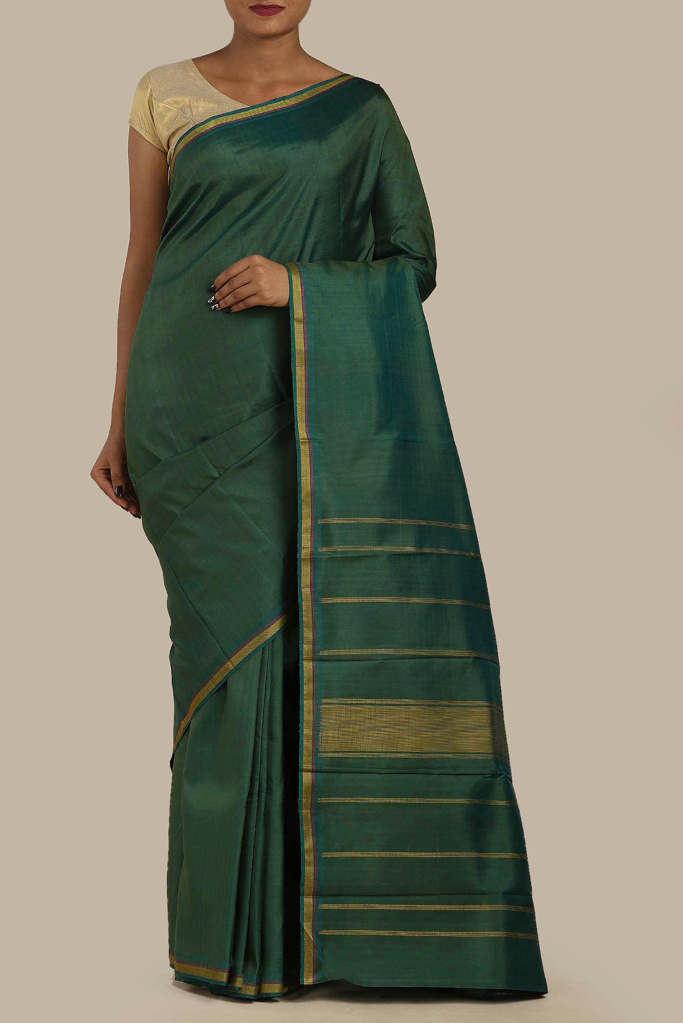 Green Kanchipuram Silk Saree