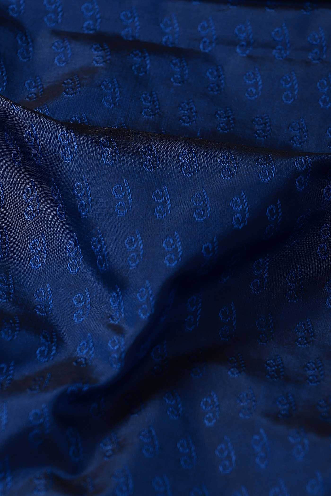 Blue Blended Bangalore Silk Saree