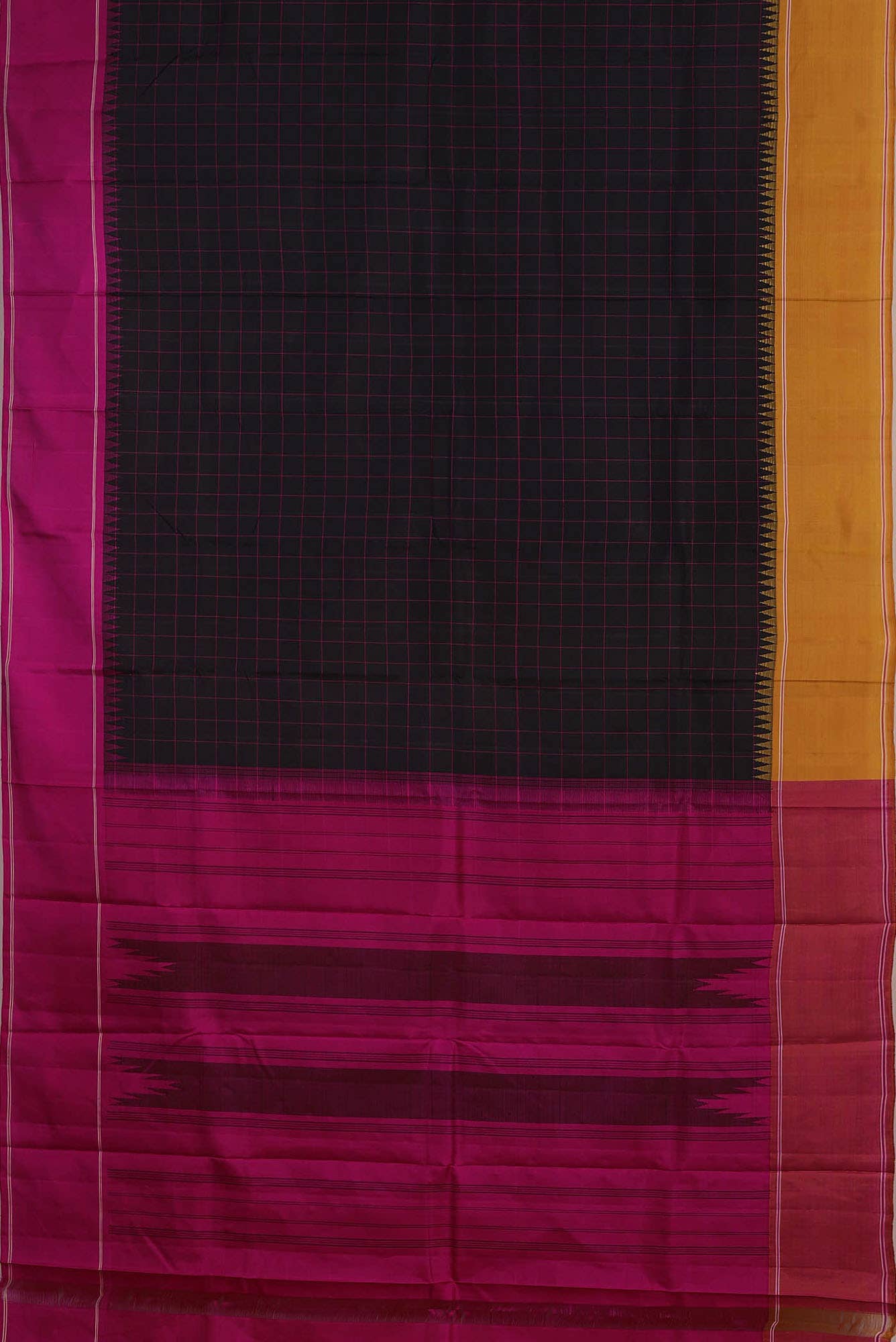 Black Kanchipuram Silk Saree