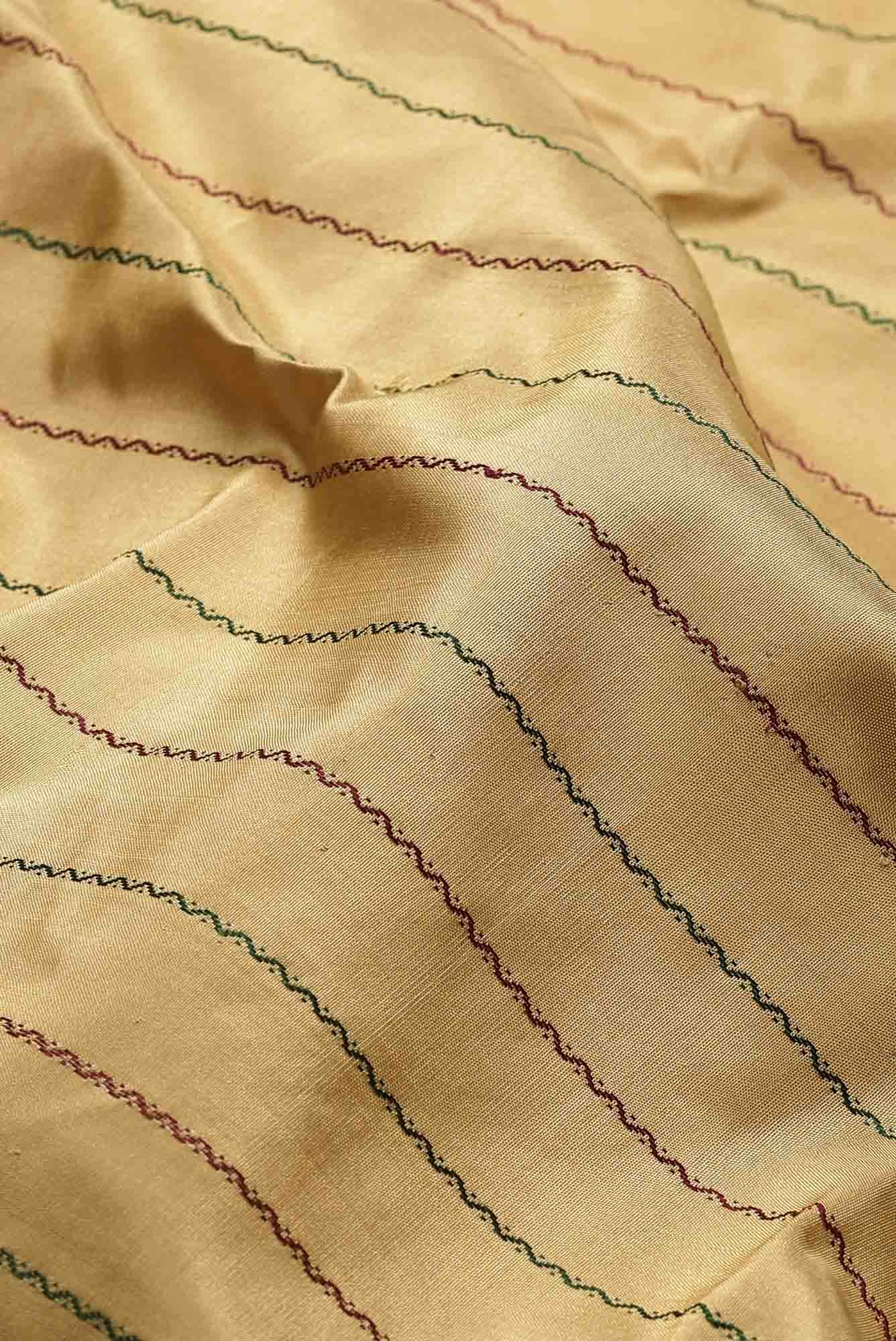 Beige Kanchipuram Silk Saree