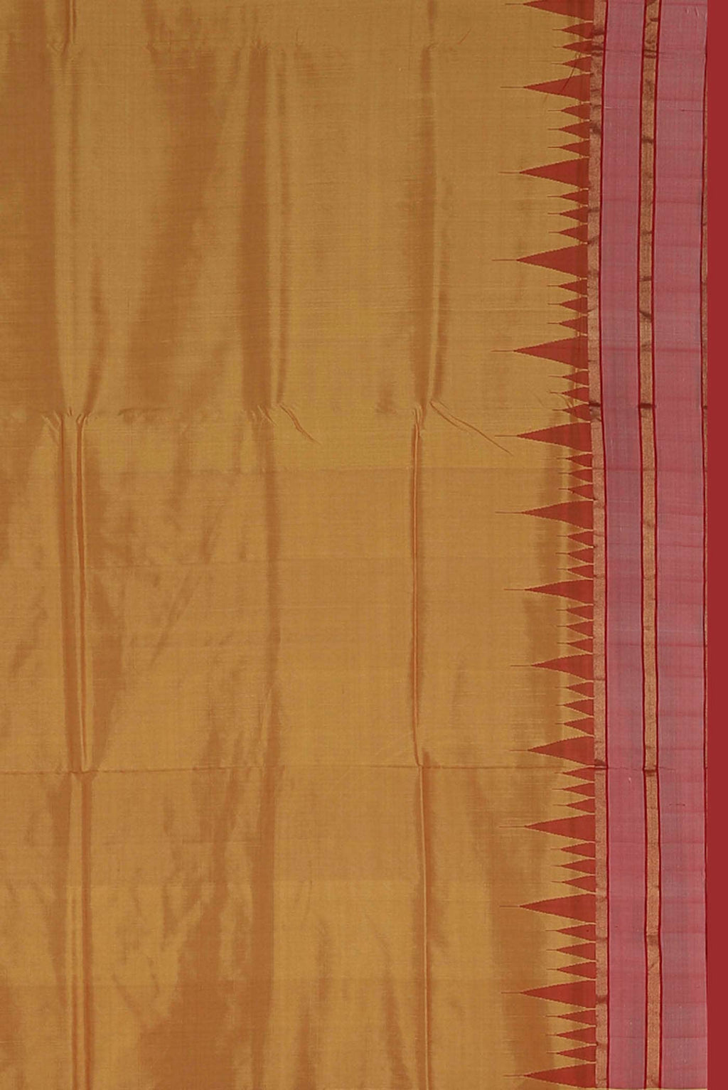 Yellow Orissa Silk Saree