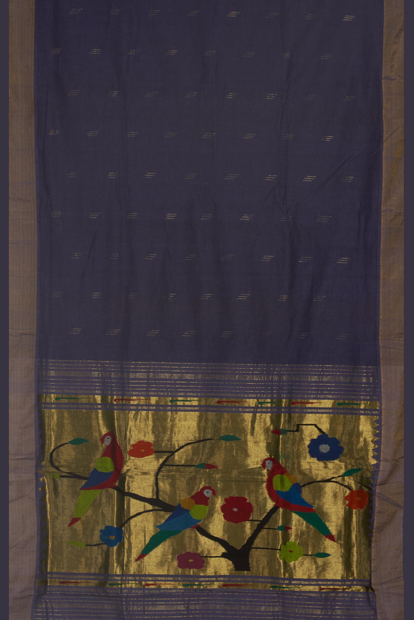 Blue Paithani Cotton Saree