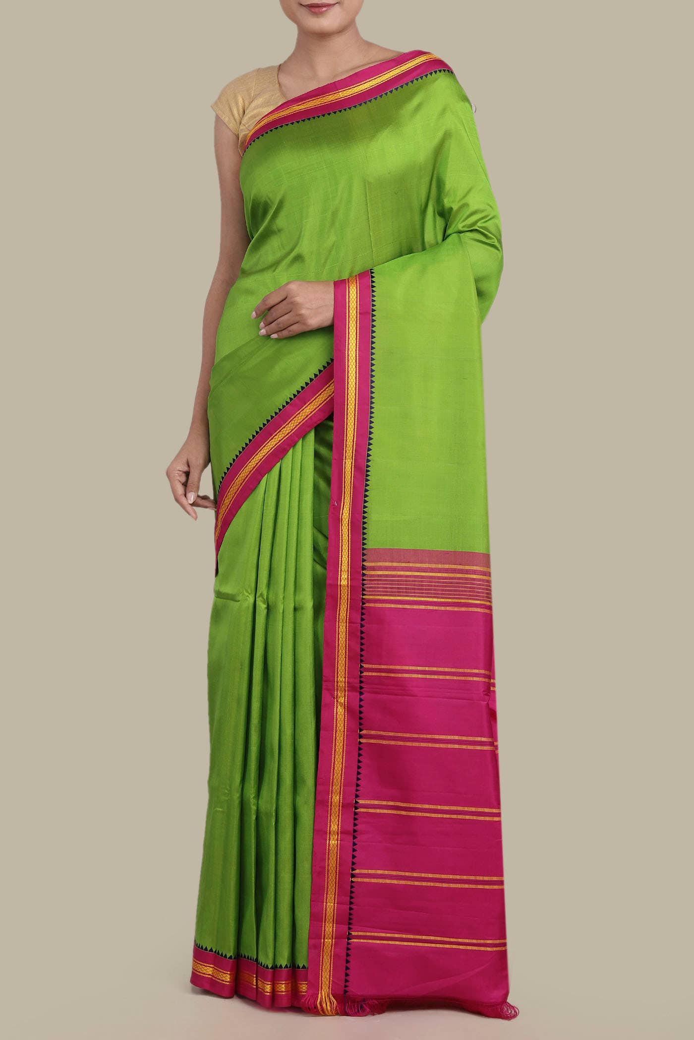 Green Kanchipuram Silk Saree