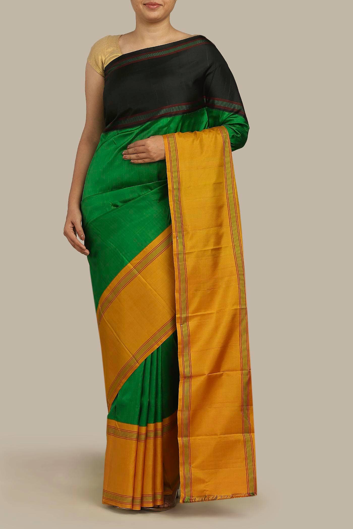 Green Kanchipuram Silk Saree