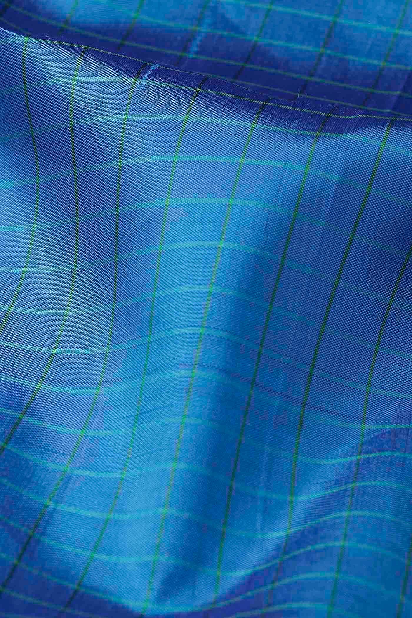 Blue Kanchipuram Silk Saree