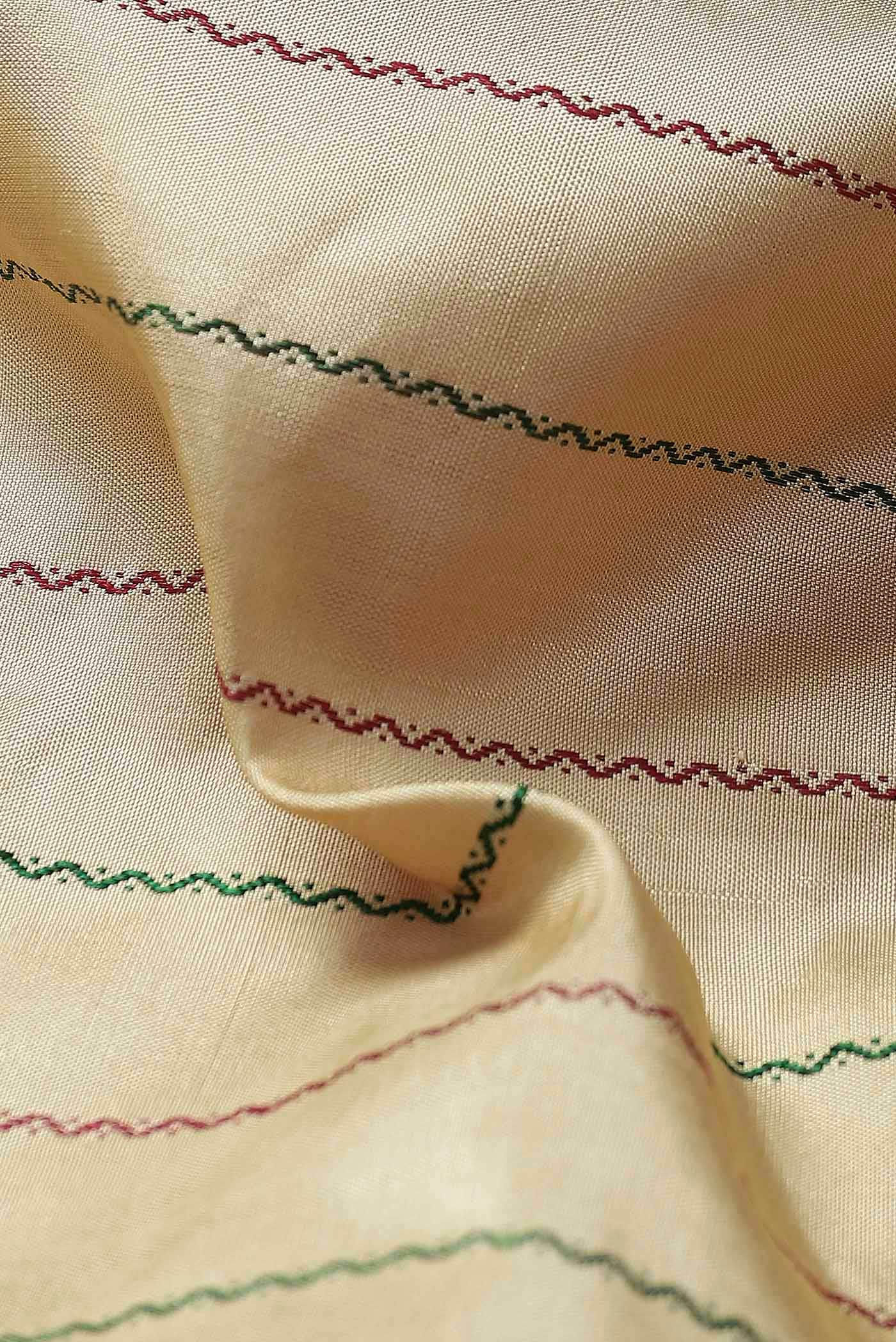 Beige Kanchipuram Silk Saree