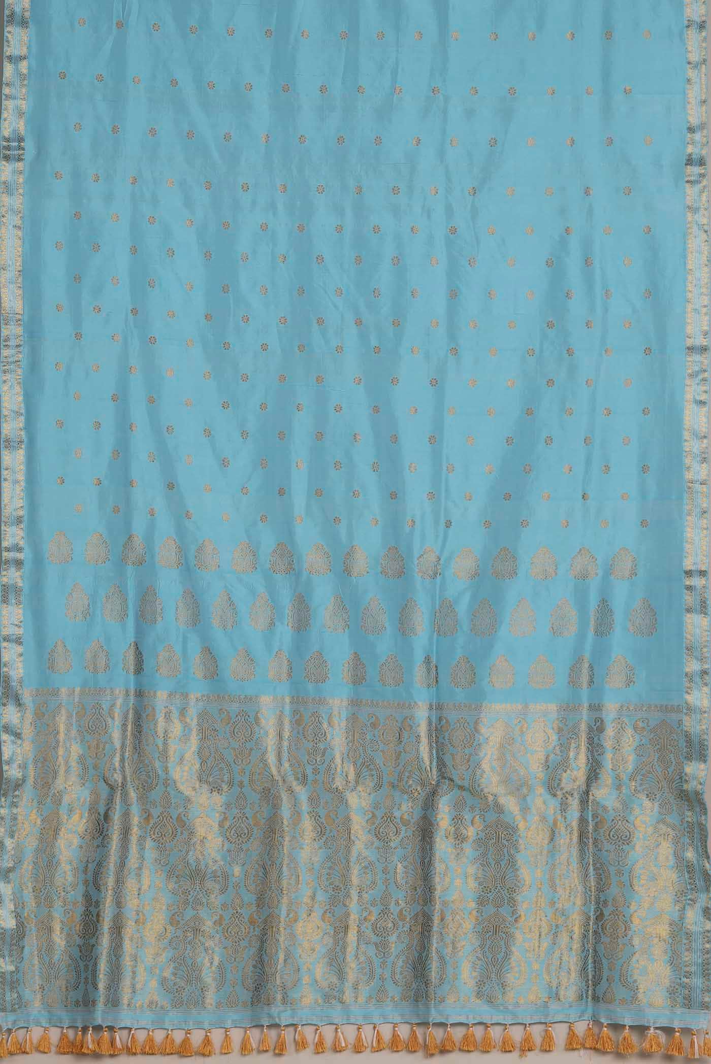 Blue Assam Silk Saree