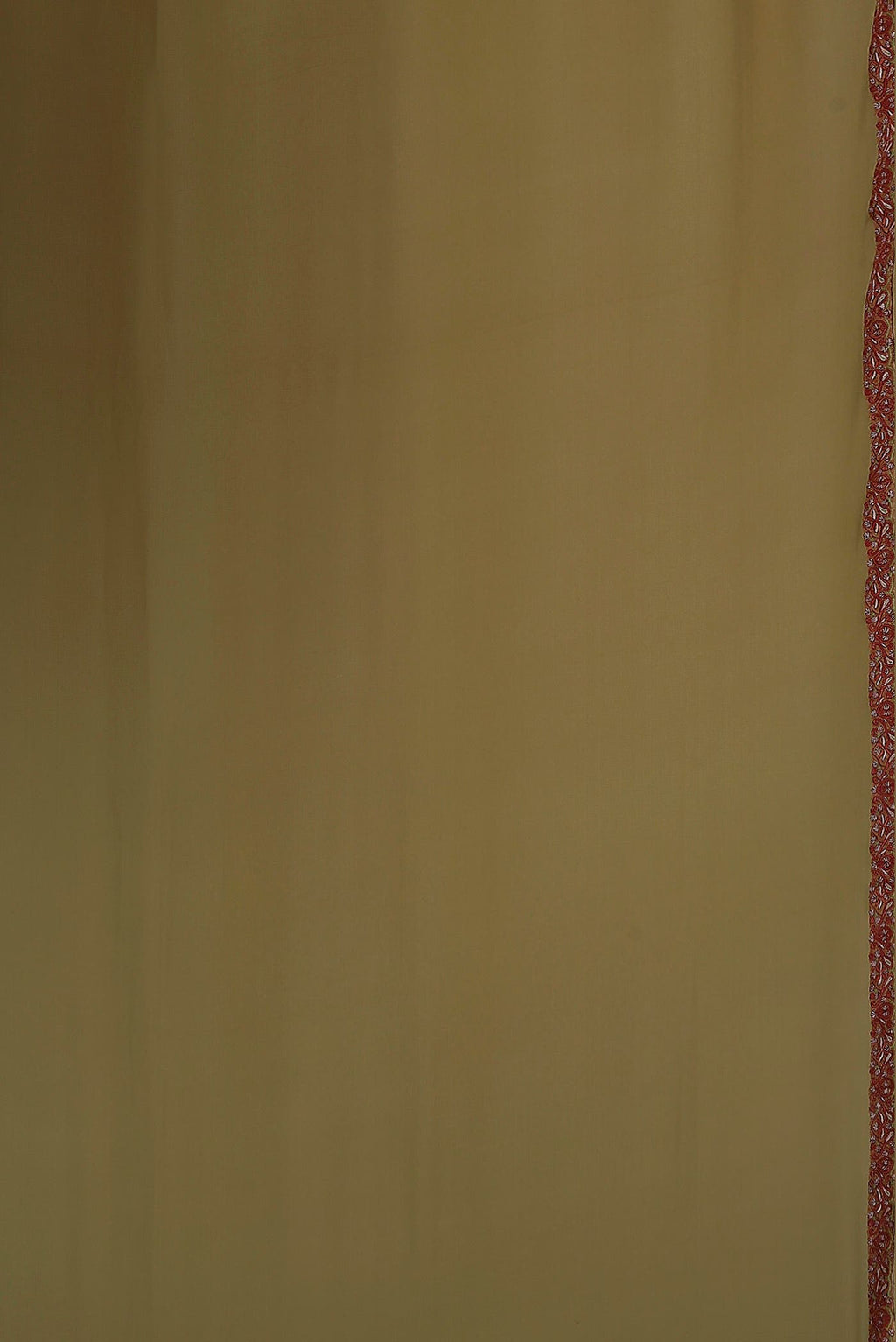 Dark Beige Georgette Saree