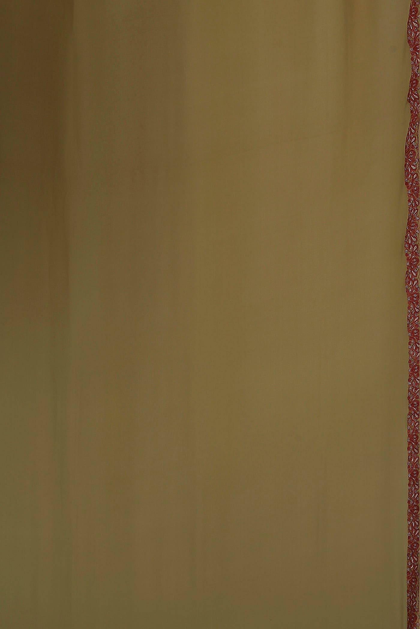 Dark Beige Georgette Saree