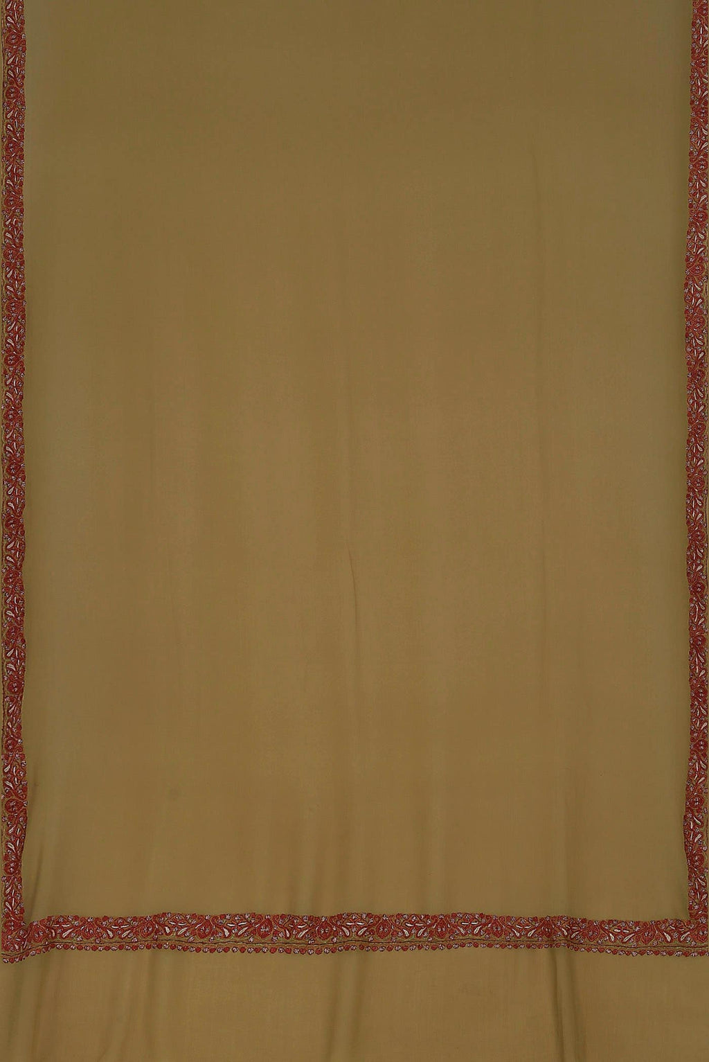 Dark Beige Georgette Saree