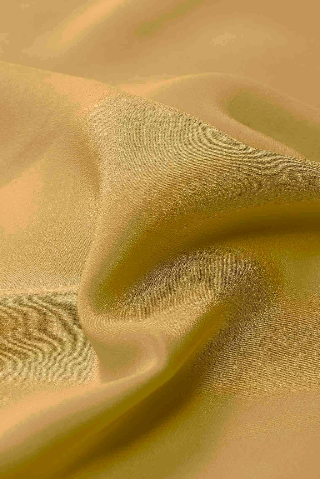 Yellow Crepe Saree