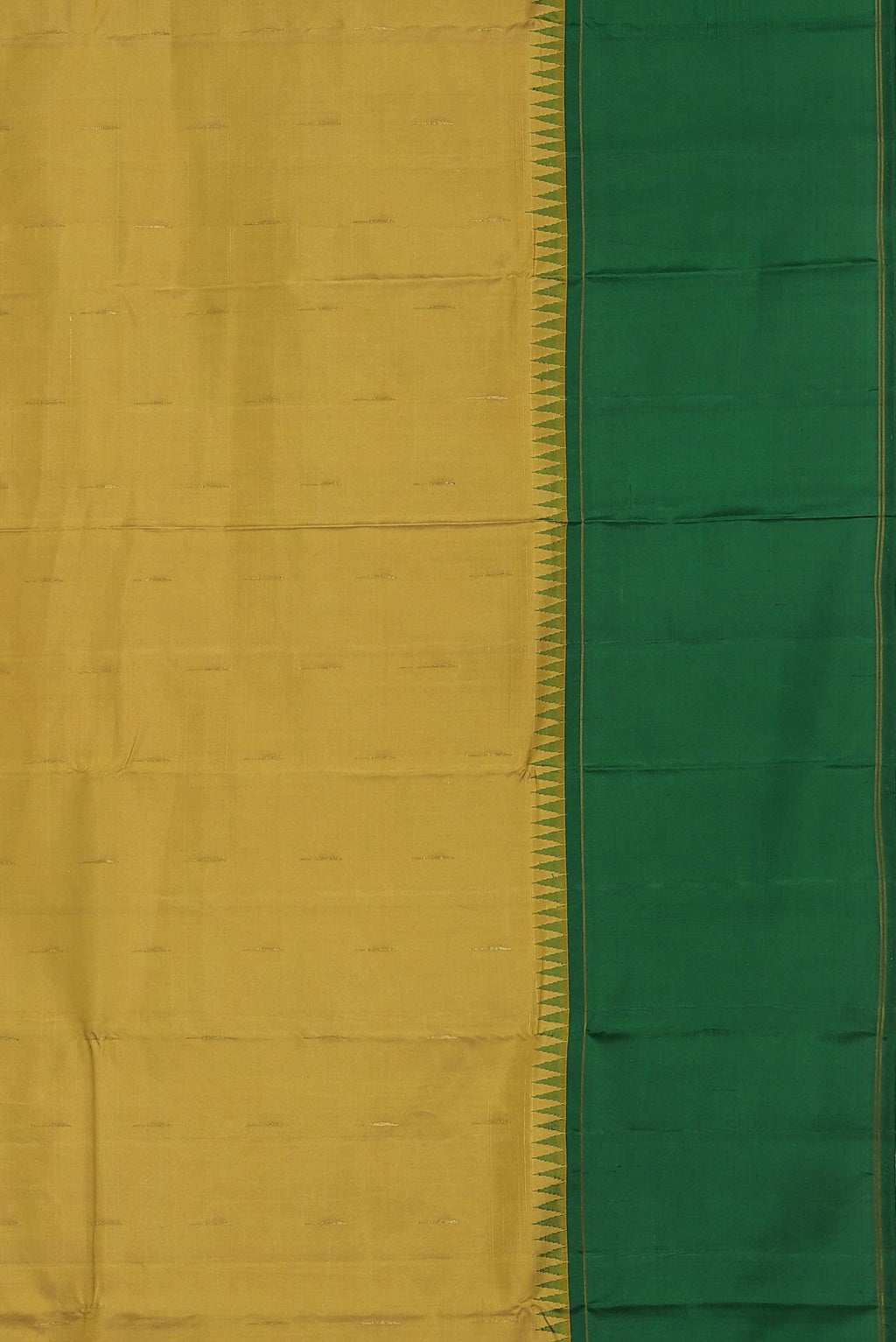 Pure Silk Pure Zari Yellow Kanchipuram Saree