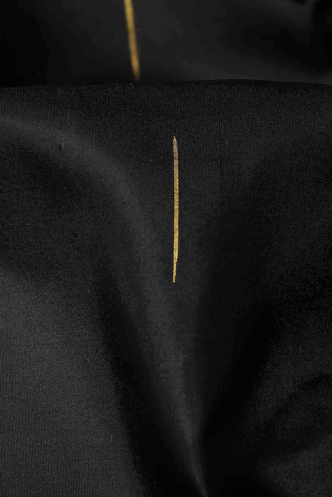 Black Kanchipuram Silk Saree