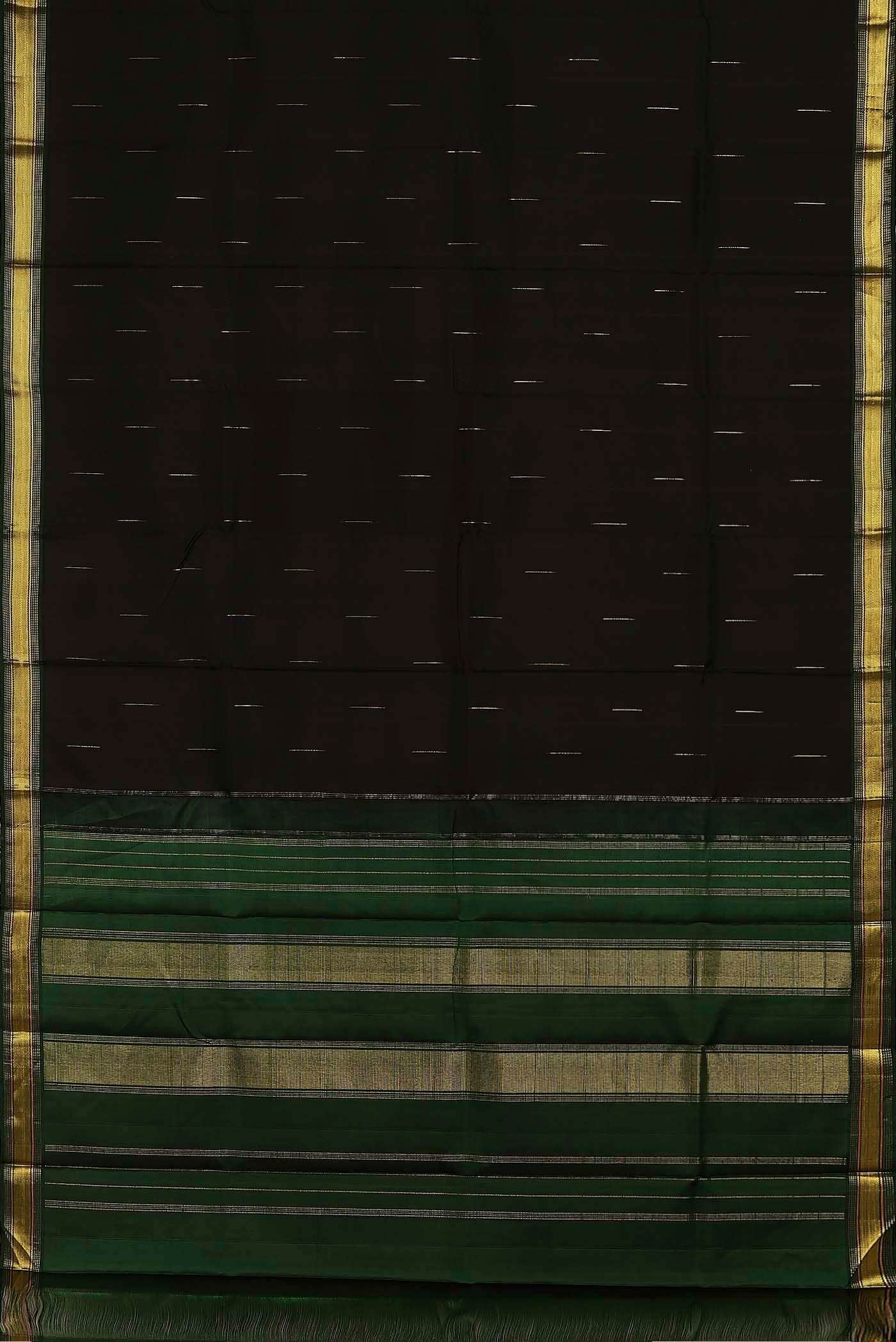 Black Kanchipuram Silk Saree