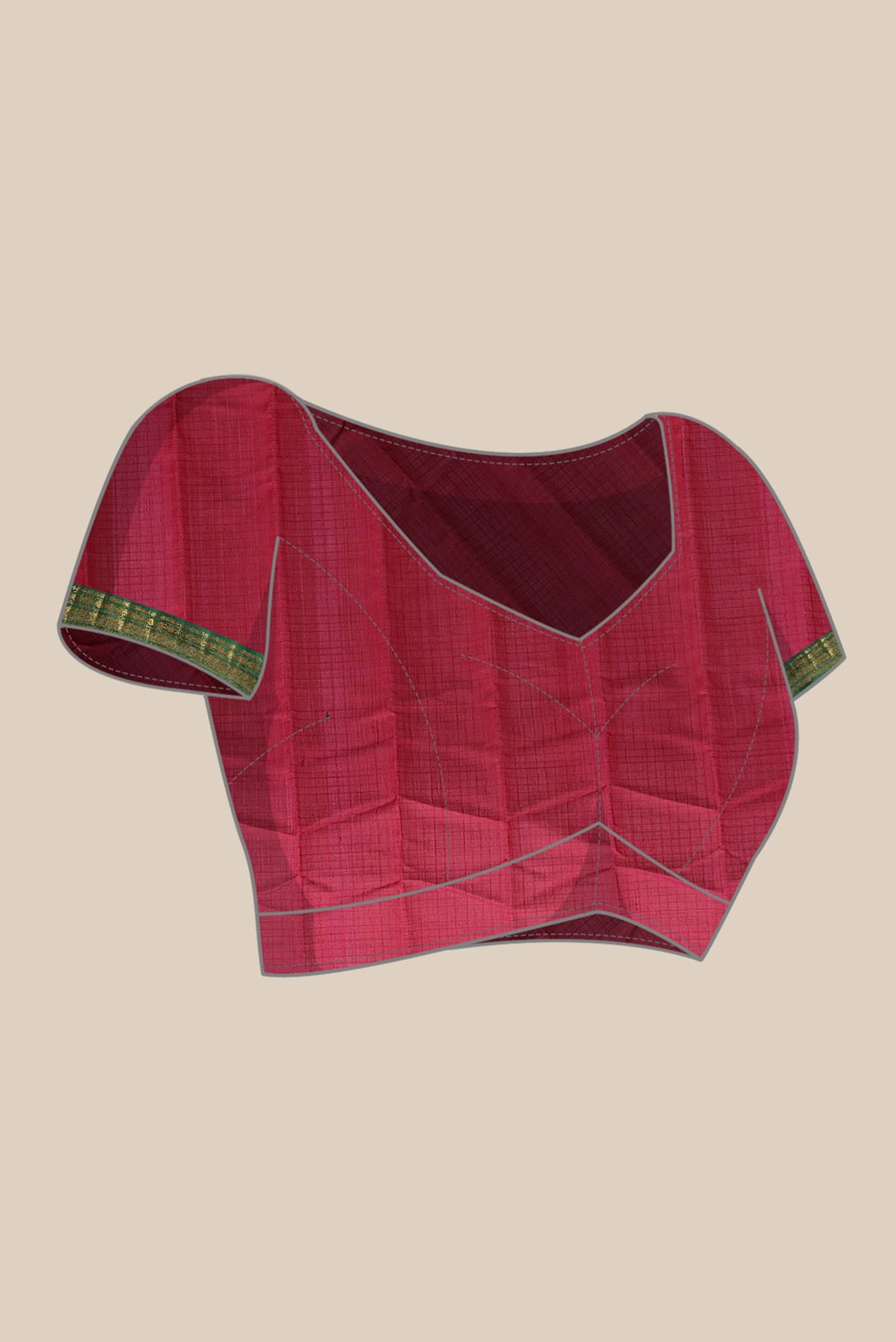 Pink Gadwal Silk Cotton Saree