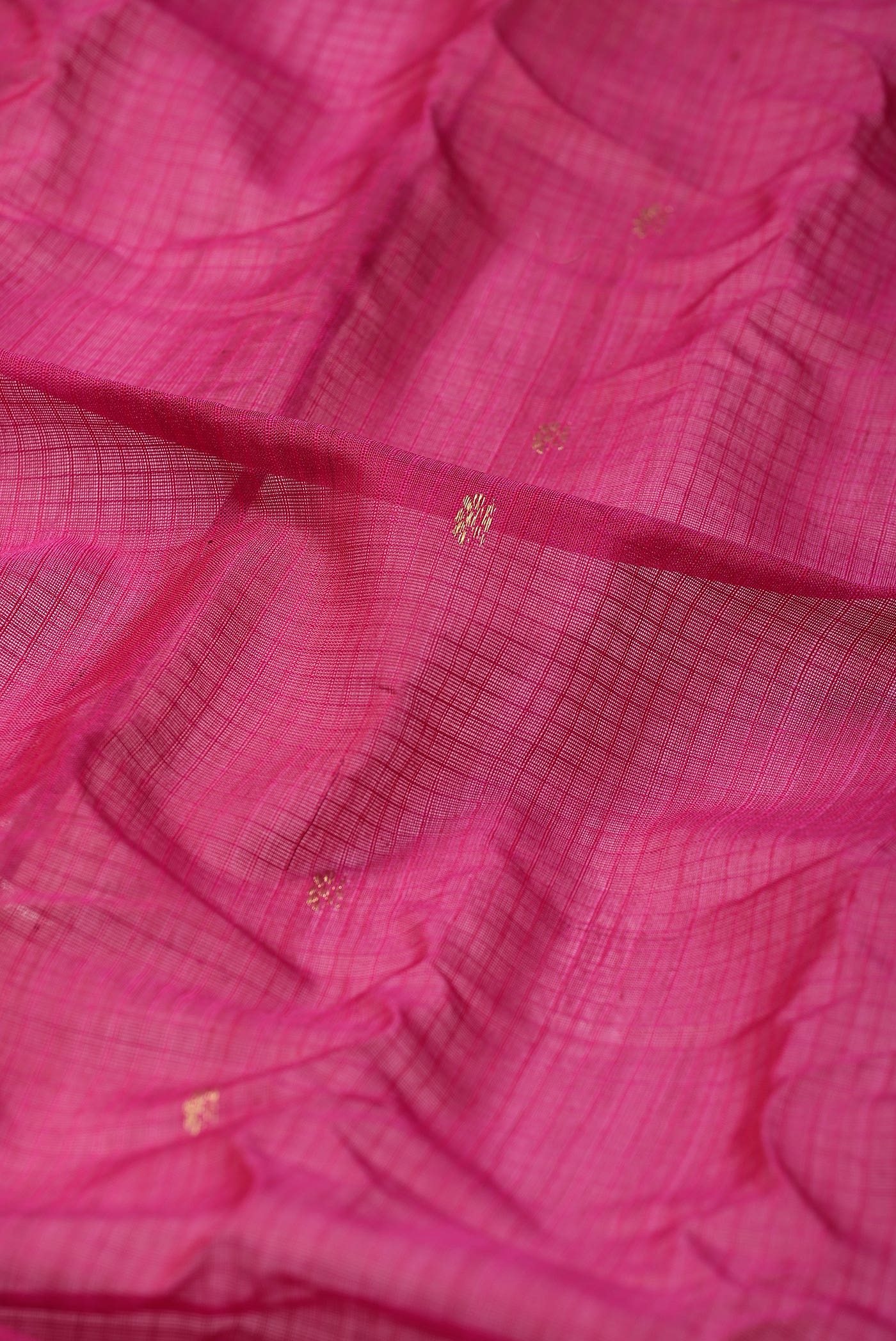 Pink Gadwal Silk Cotton Saree