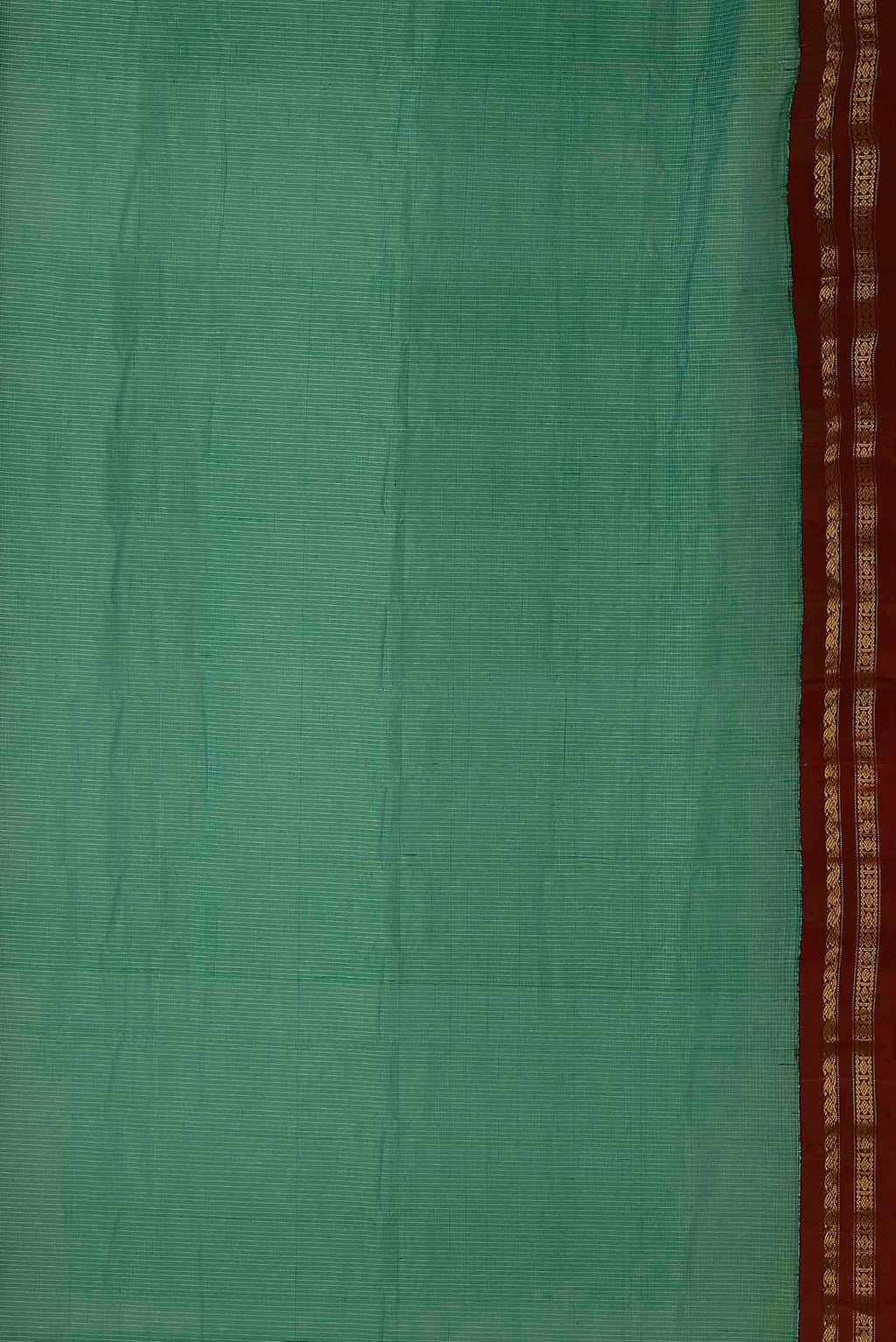 Green Gadwal cotton Saree