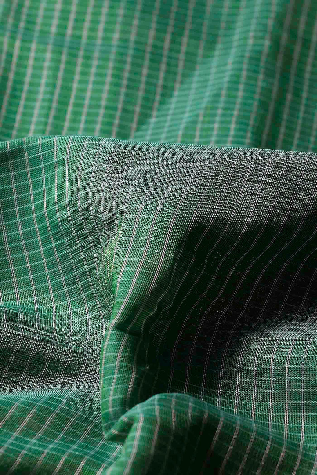 Green Gadwal cotton Saree