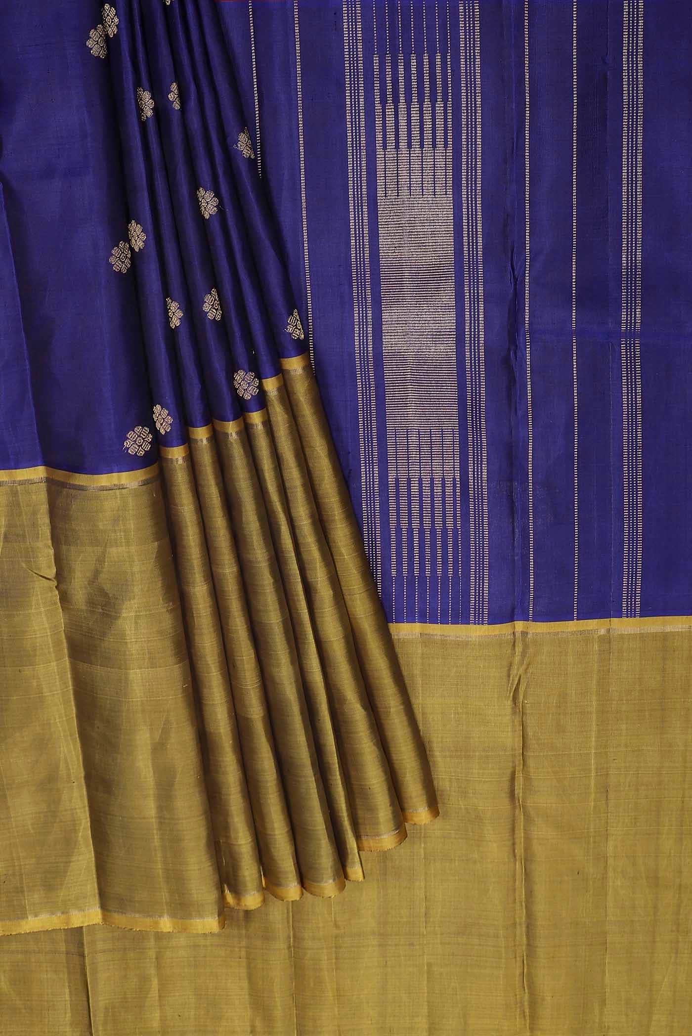 Blue Kanchipuram Silk Saree