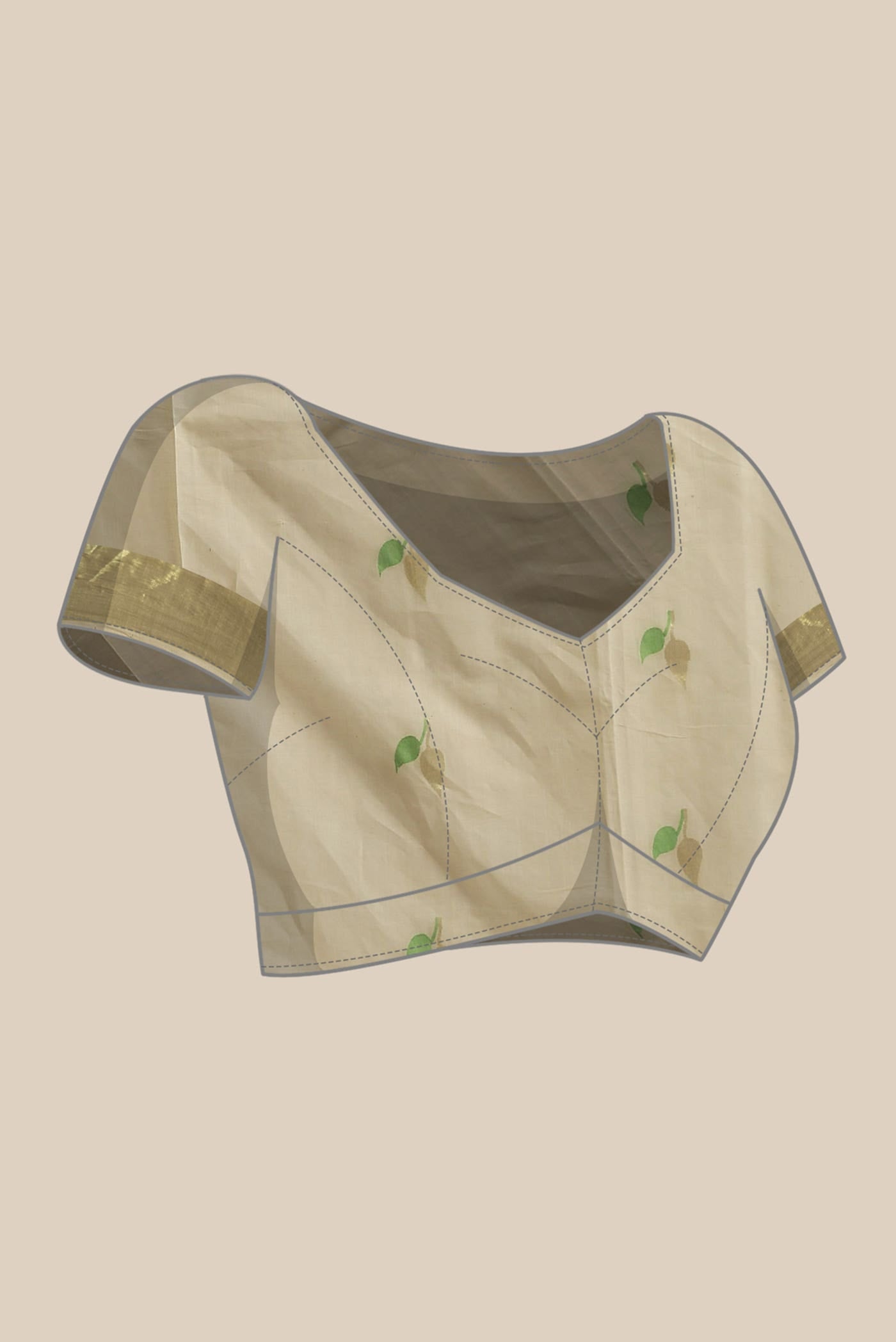 Sandal Venkatagiri Cotton Saree